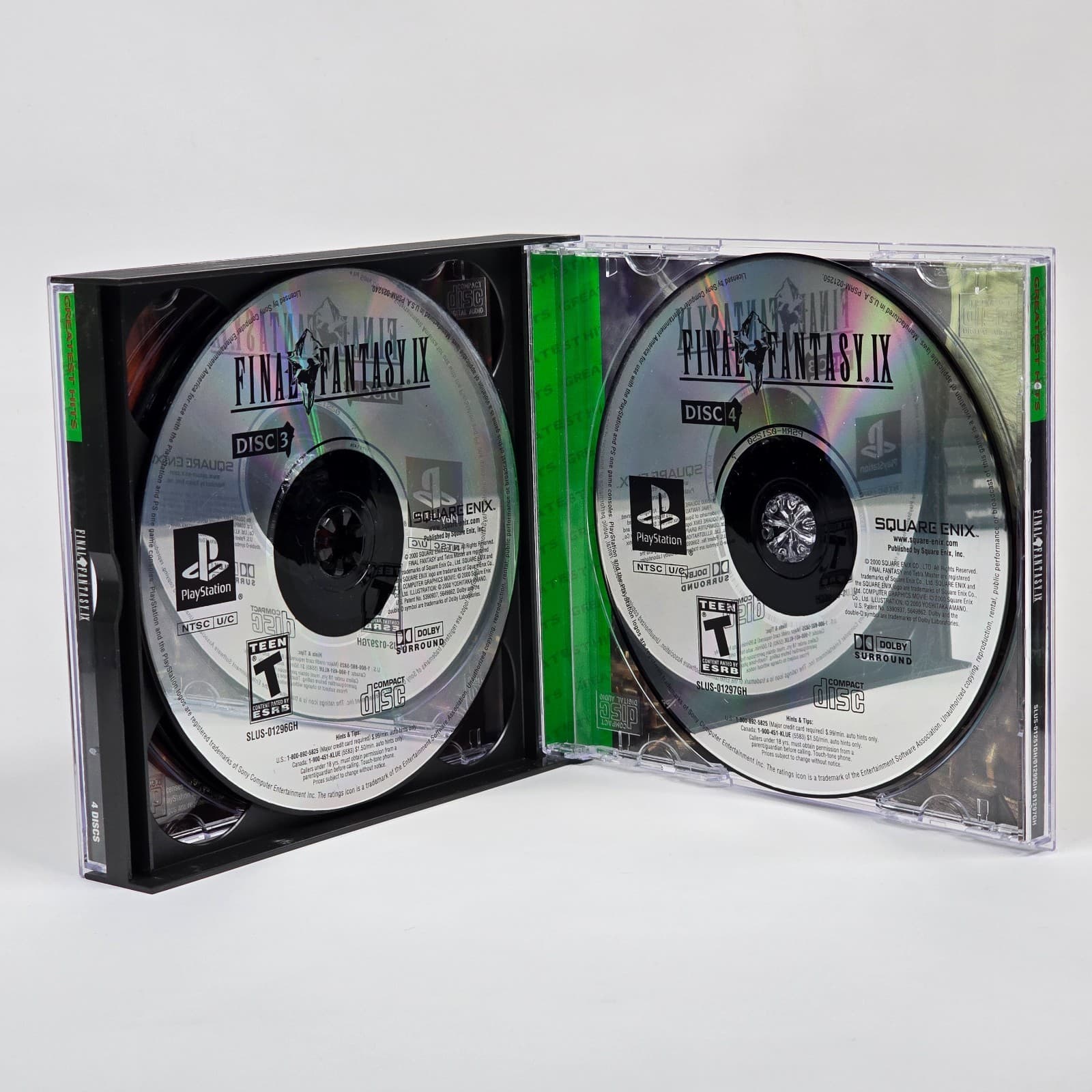 Final Fantasy IX 9 (PlayStation 1 PS1) Greatest Hits Case & Discs - Thumbnail 3