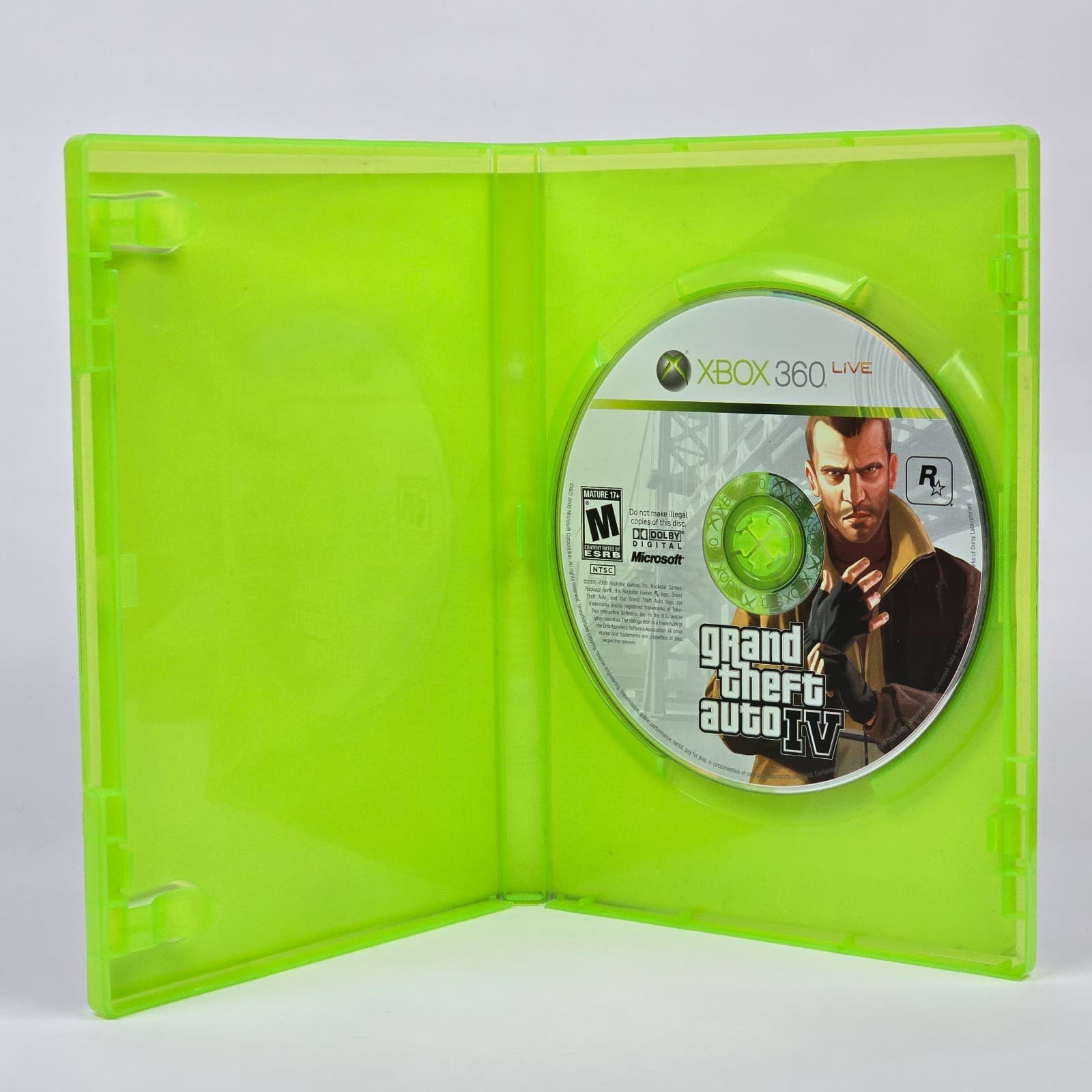 Grand Theft Auto IV 4 (Xbox 360) Case & Disc - Thumbnail 2