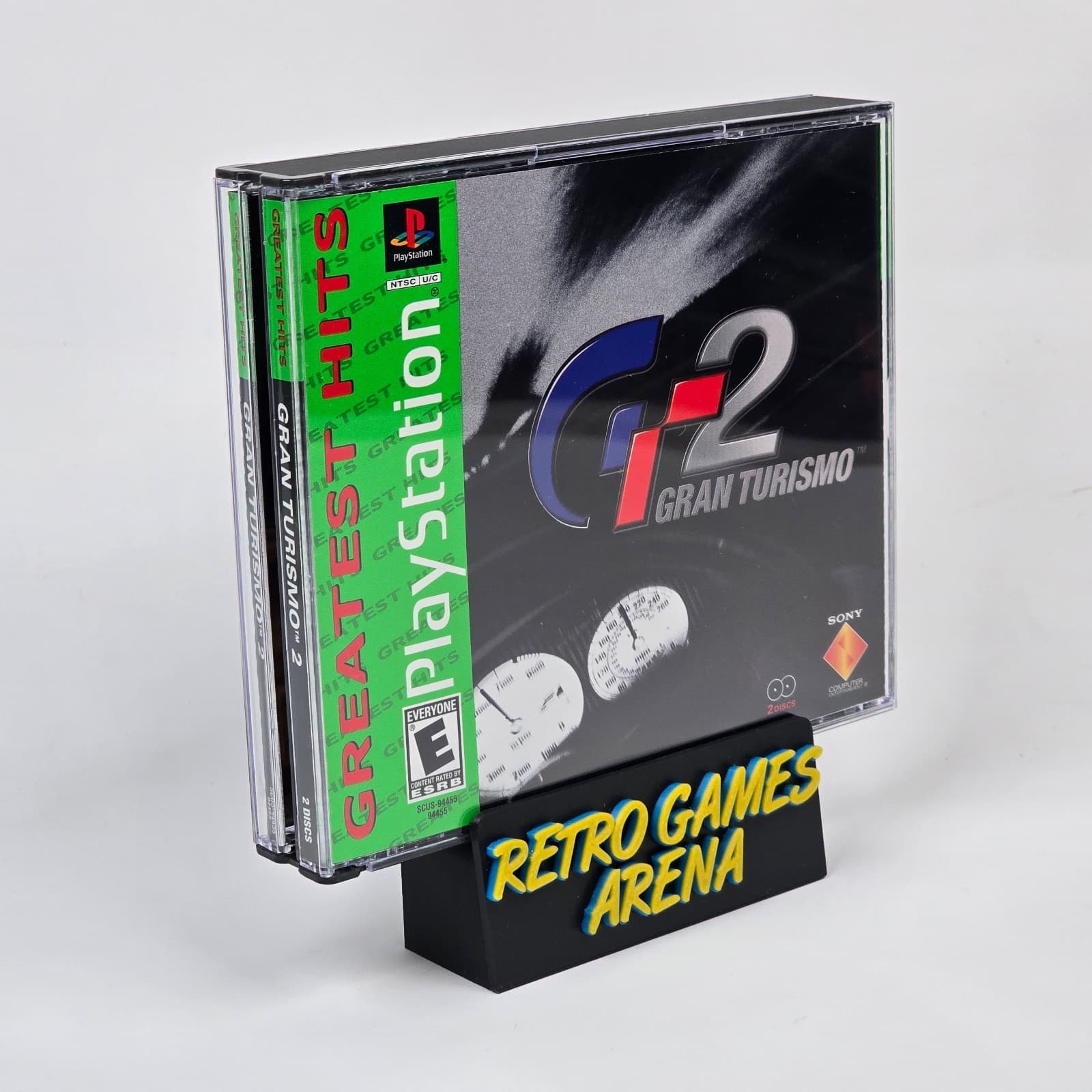 Gran Turismo 2 (PlayStation 1 PS1) Greatest Hits Case & Discs