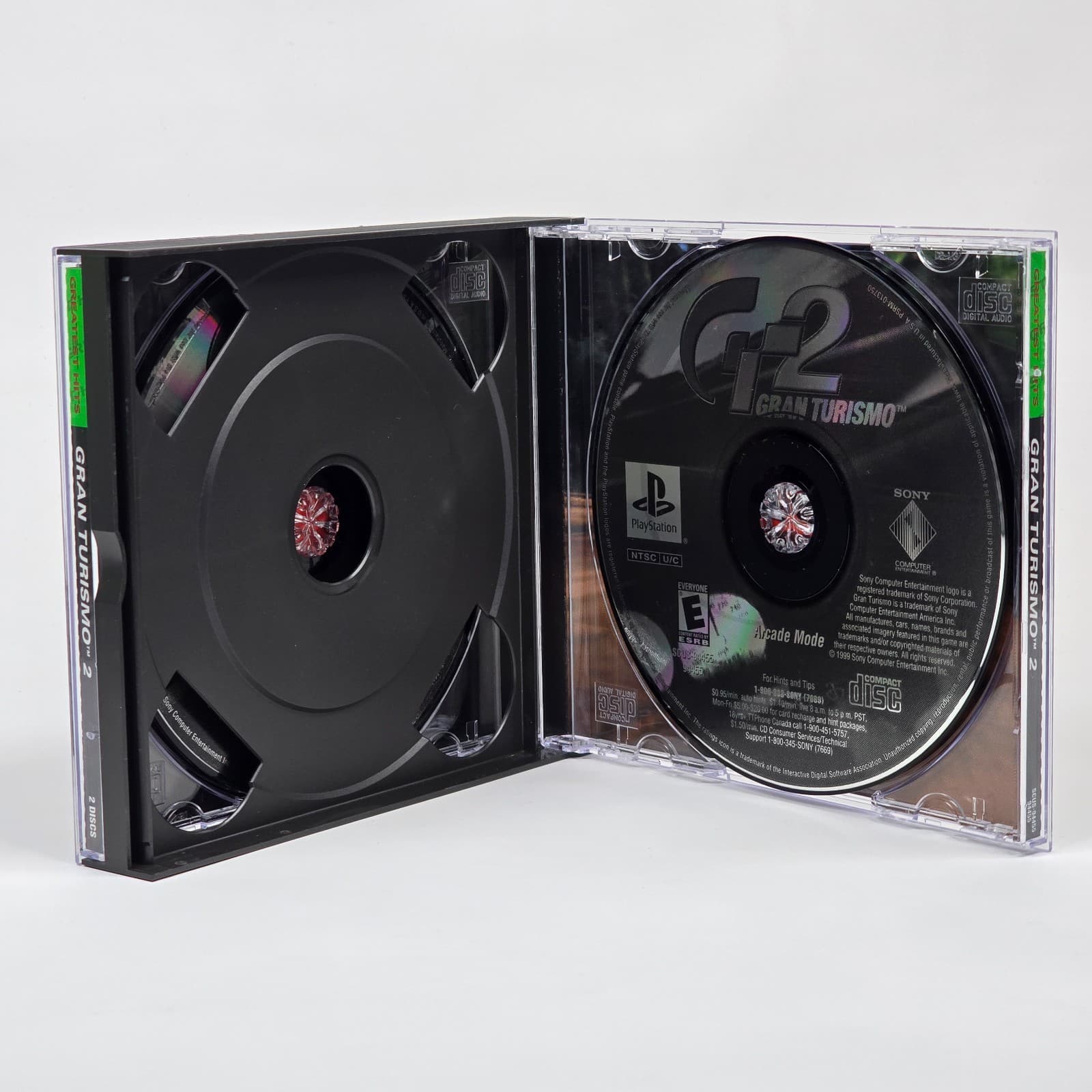 Gran Turismo 2 (PlayStation 1 PS1) Greatest Hits Case & Discs - Thumbnail 3