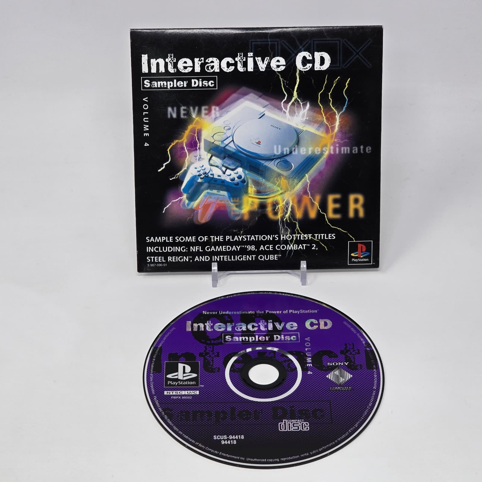 Interactive CD Sampler Disc Volume 4 Demo (PlayStation 1 PS1) CIB & TESTED