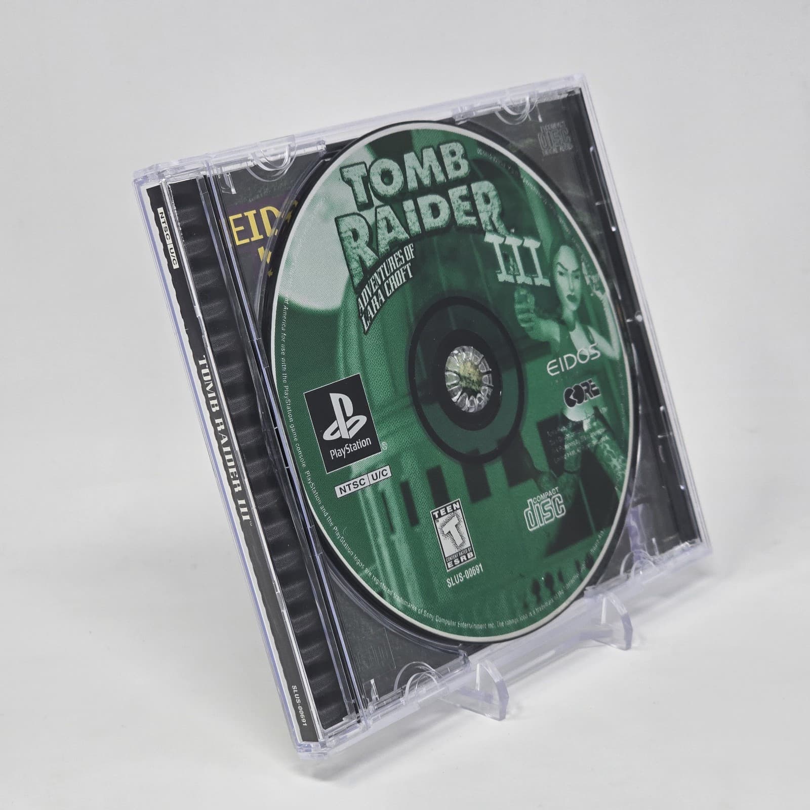 Tomb Raider III 3 (PlayStation 1 PS1) Black Label Case & Disc TESTED (No Manual)