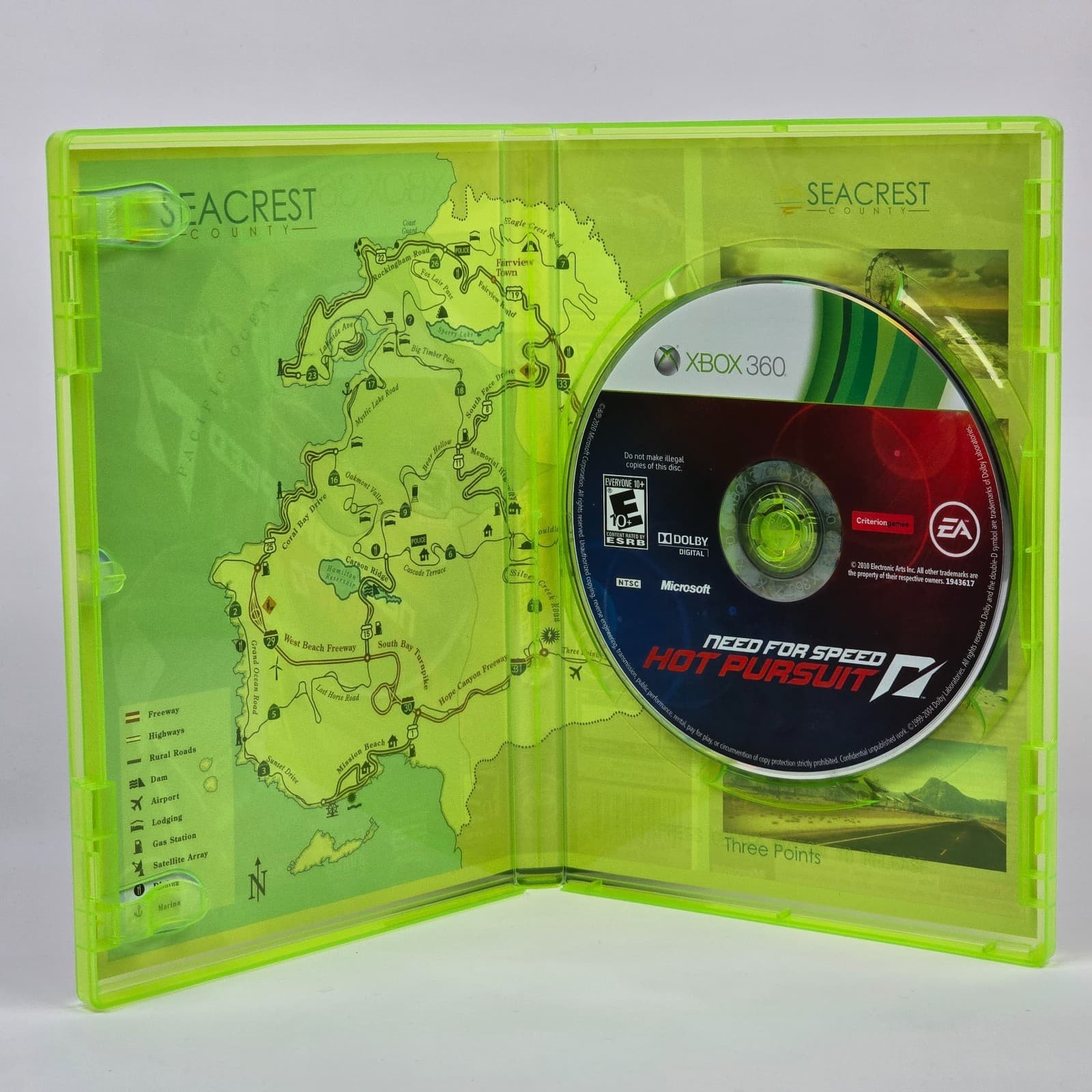 Need for Speed: Hot Pursuit (Xbox 360) Case & Disc - Thumbnail 2