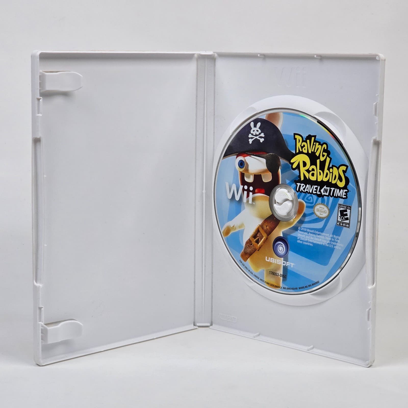 Raving Rabbids: Travel in Time (Nintendo Wii) Case & Disc - Thumbnail 2