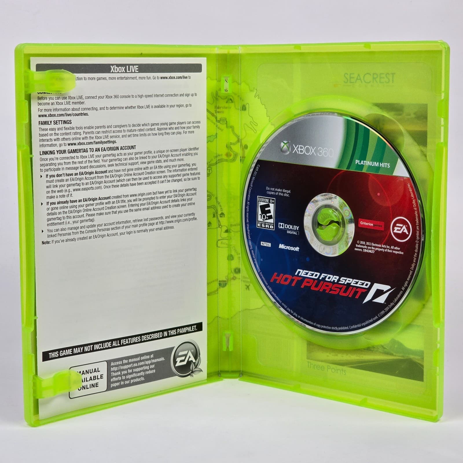 Need for Speed: Hot Pursuit (Xbox 360) Platinum Hits CIB COMPLETE - Thumbnail 2
