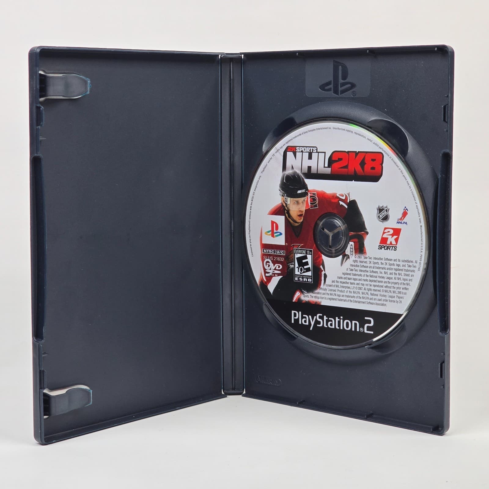 NHL 2K8 (PlayStation 2 PS2) Case & Disc - Thumbnail 2