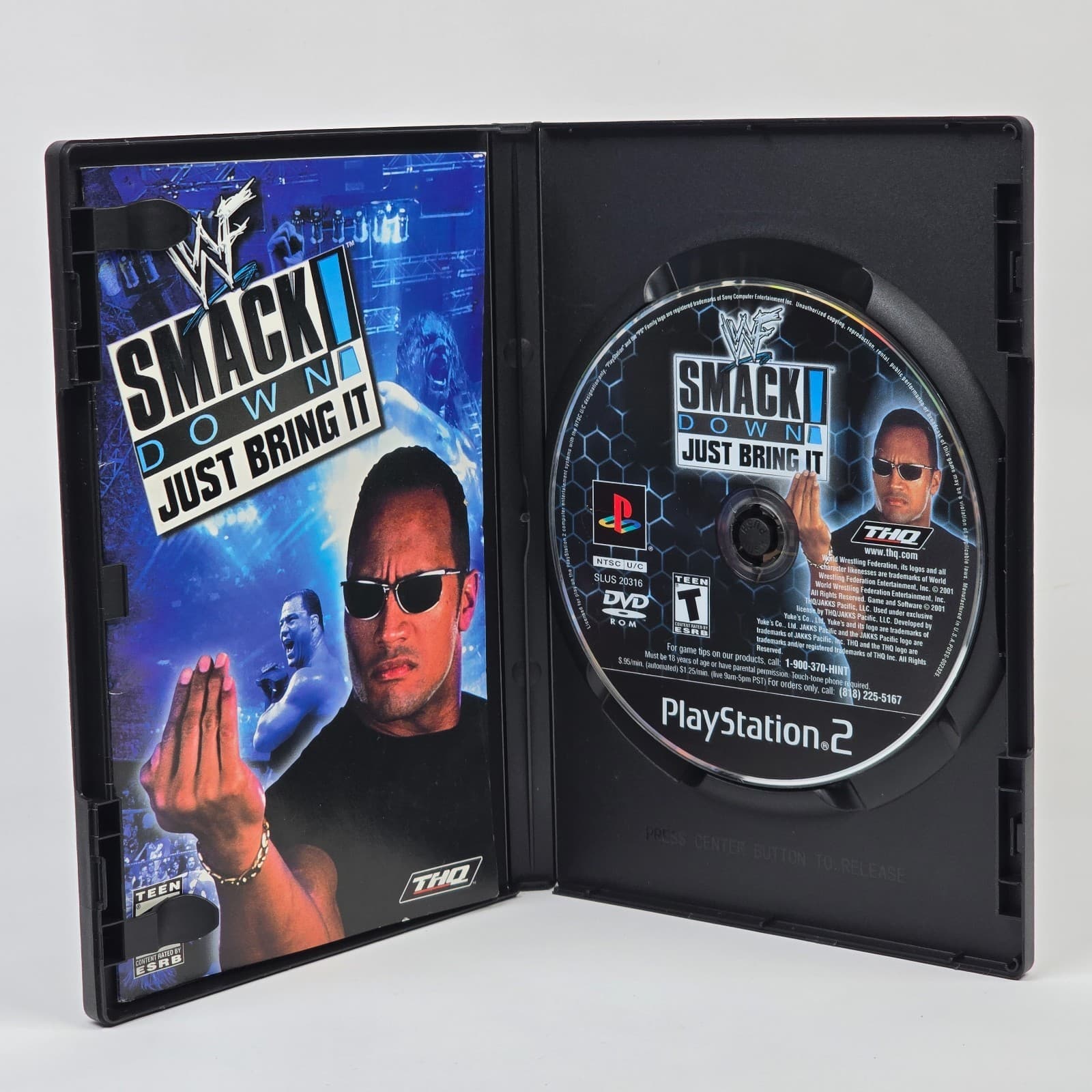 WWF Smackdown: Just Bring It (PlayStation 2 PS2) Blk Lbl CIB COMPLETE - Thumbnail 2