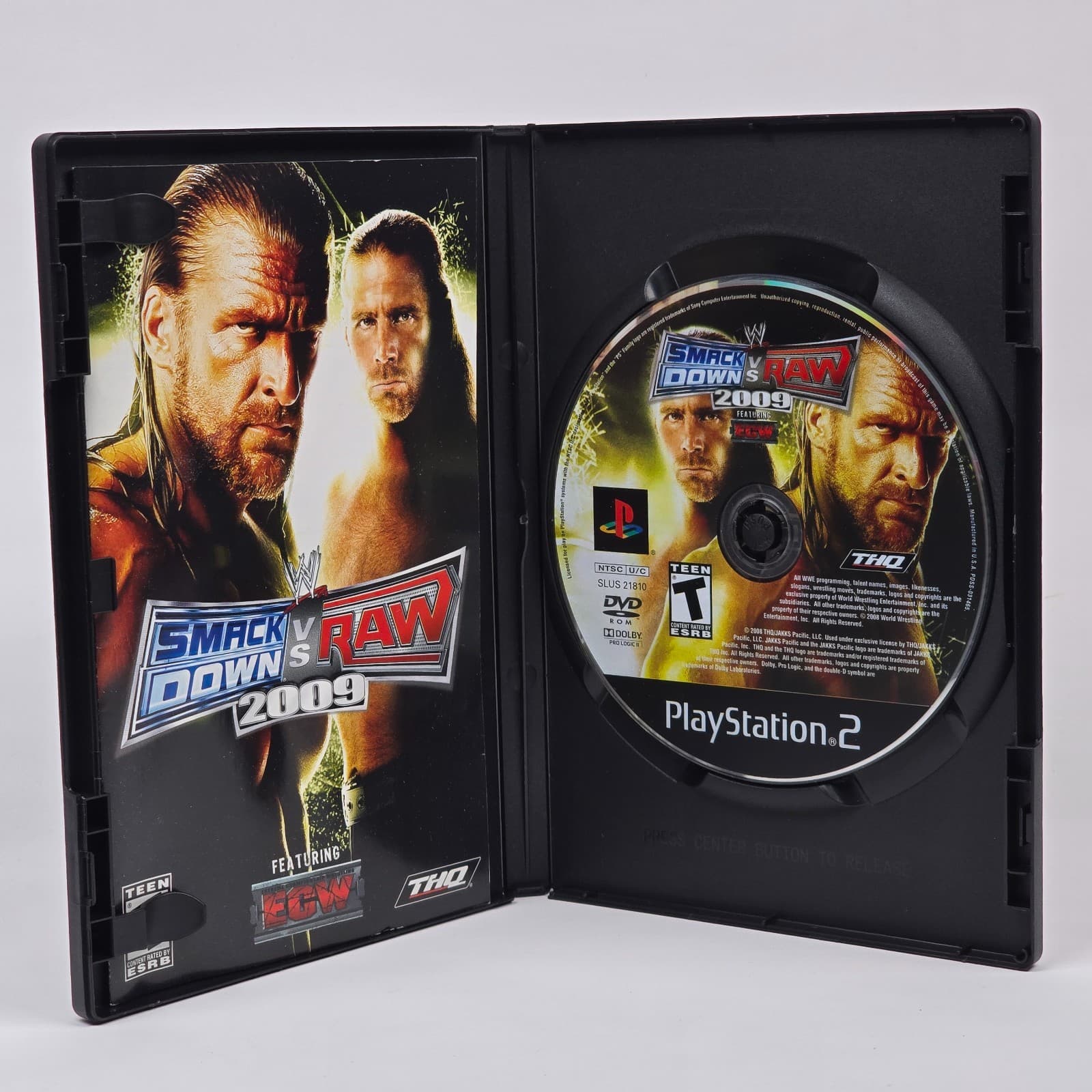 WWE Smackdown vs Raw 2009 Featuring ECW (PlayStation 2 PS2) CIB COMPLETE - Thumbnail 2