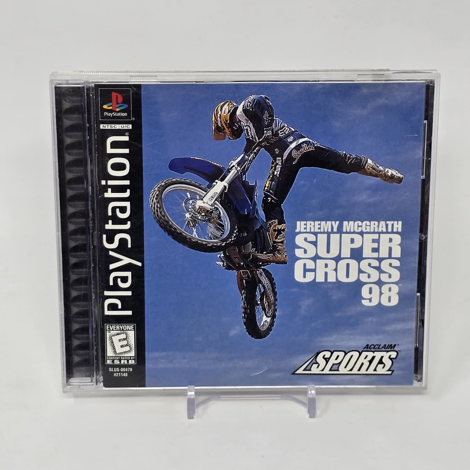 Jeremy Mcgrath Supercross 98 (PlayStation 1 PS1) Black Label CIB & TESTED