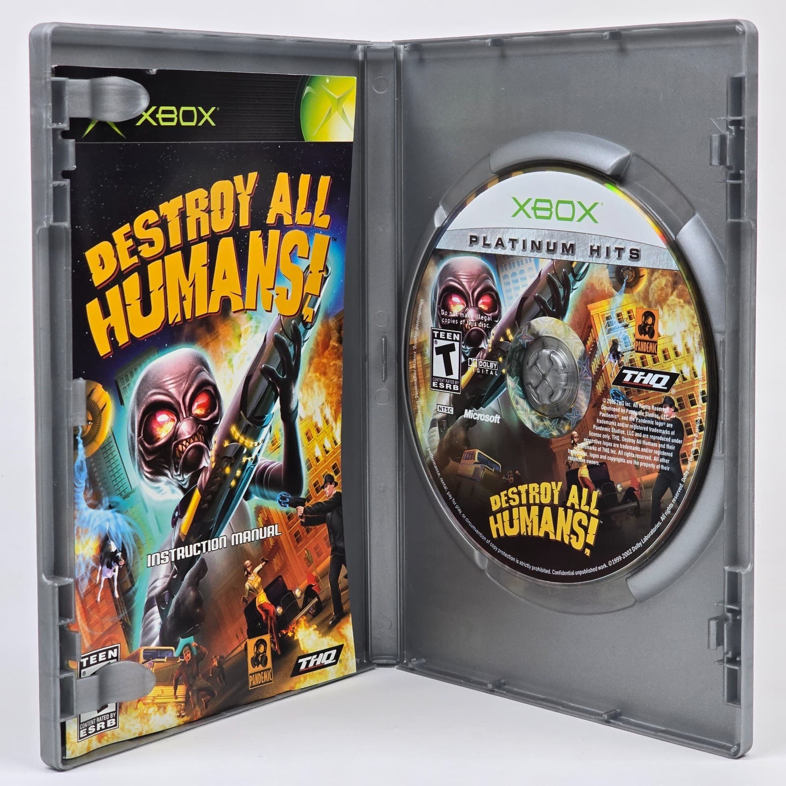 Destroy All Humans! (Original Xbox) Platinum Hits CIB COMPLETE - Thumbnail 2