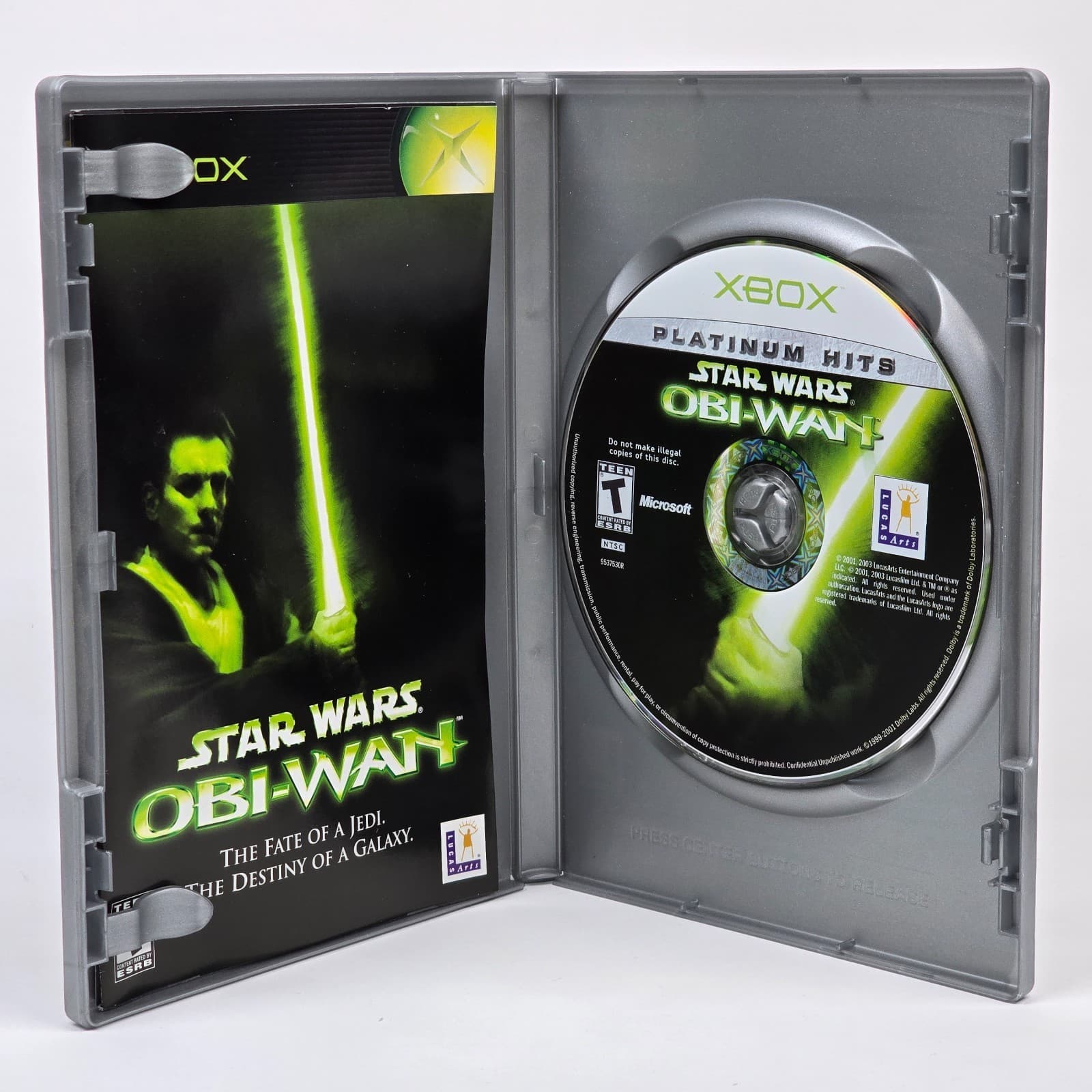 Star Wars: Obi-Wan (Original Xbox) Platinum Hits CIB COMPLETE - Thumbnail 2