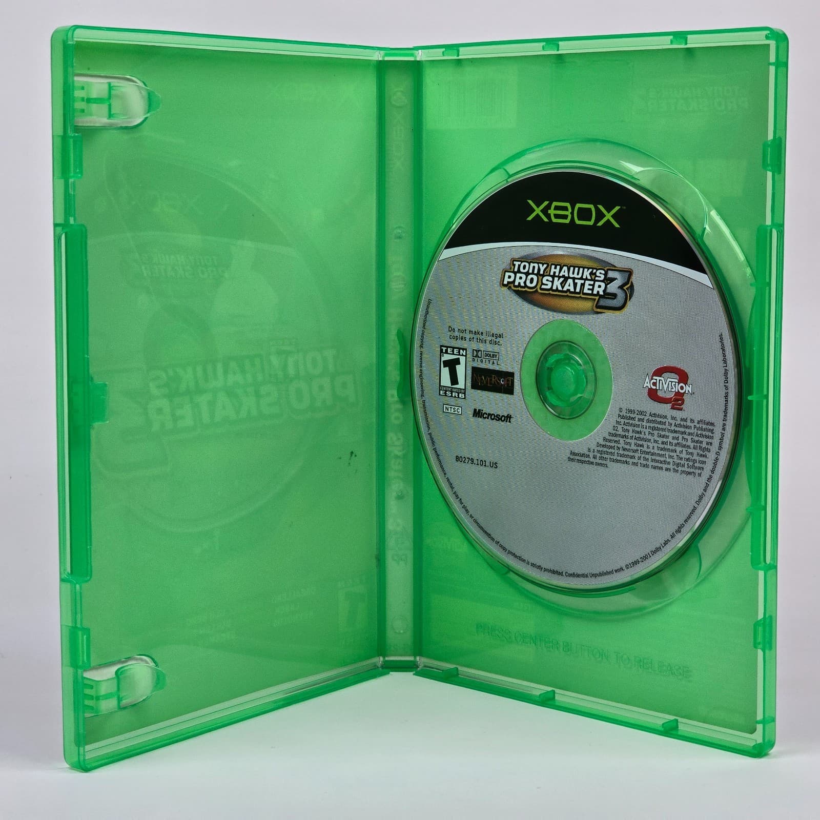 Tony Hawk's Pro Skater 3 (Original Xbox) Black Label Case & Disc - Thumbnail 2
