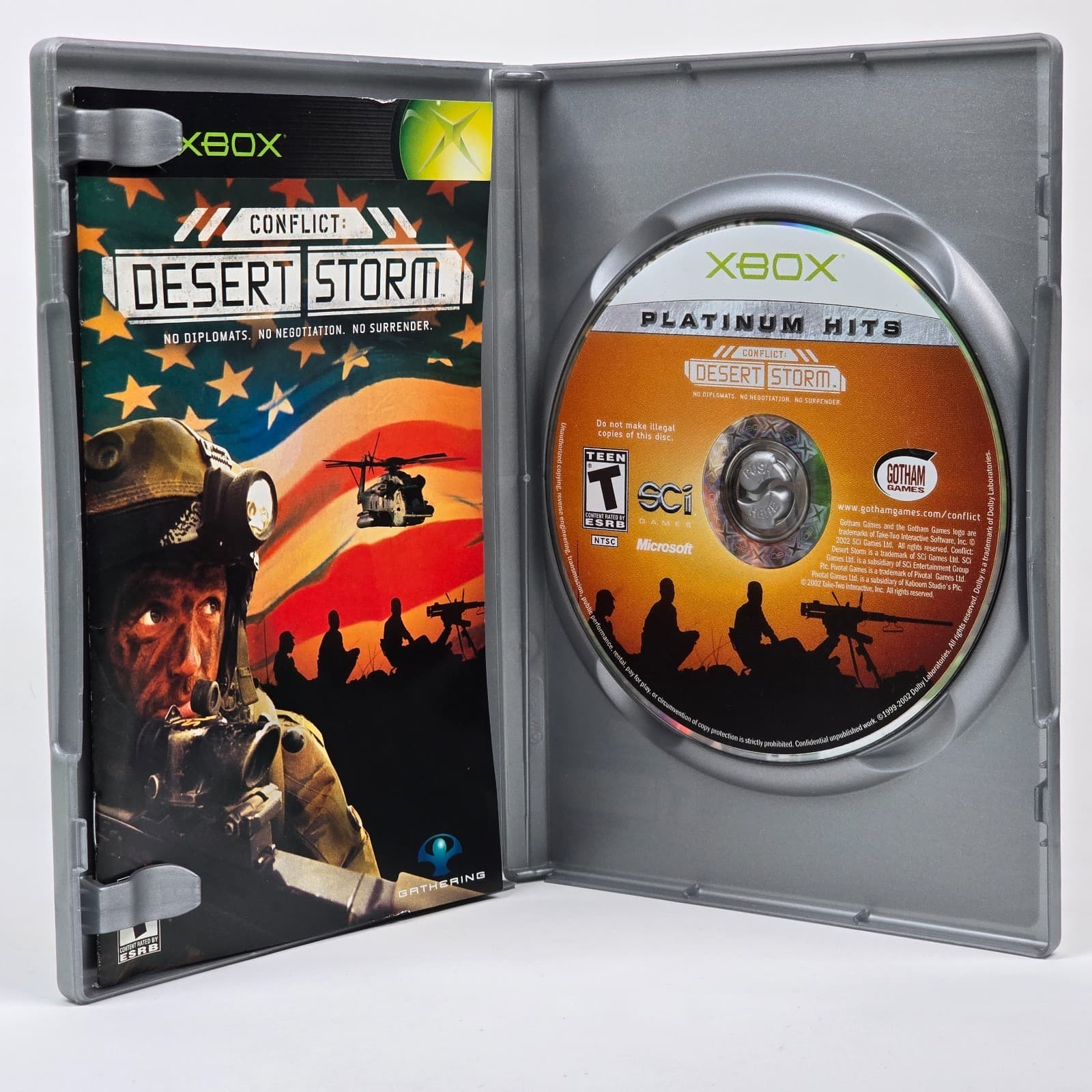 Conflict: Desert Storm (Original Xbox) Platinum Hits CIB COMPLETE - Thumbnail 2