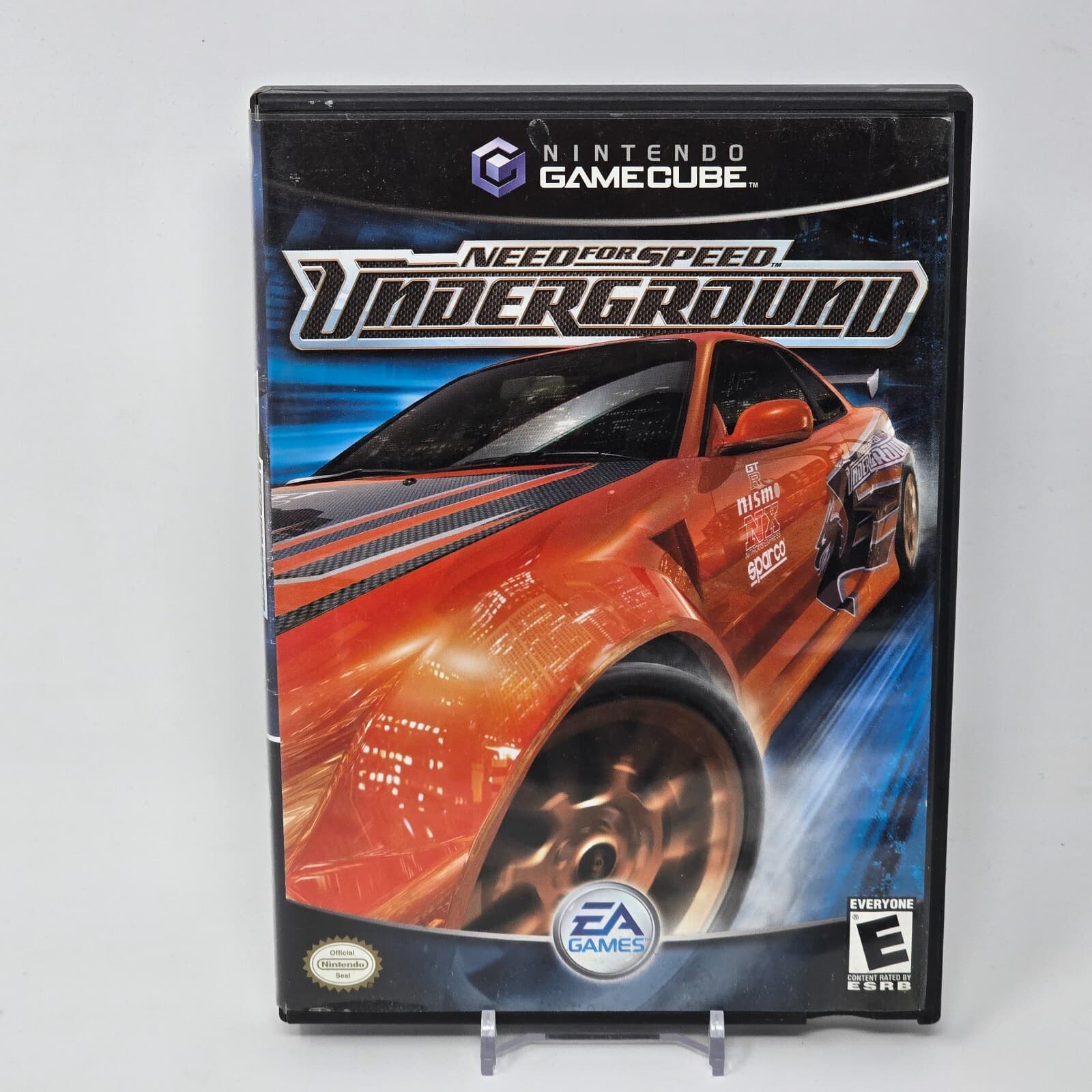 Need for Speed: Underground (Nintendo GameCube) Black Label Case & Disc TESTED