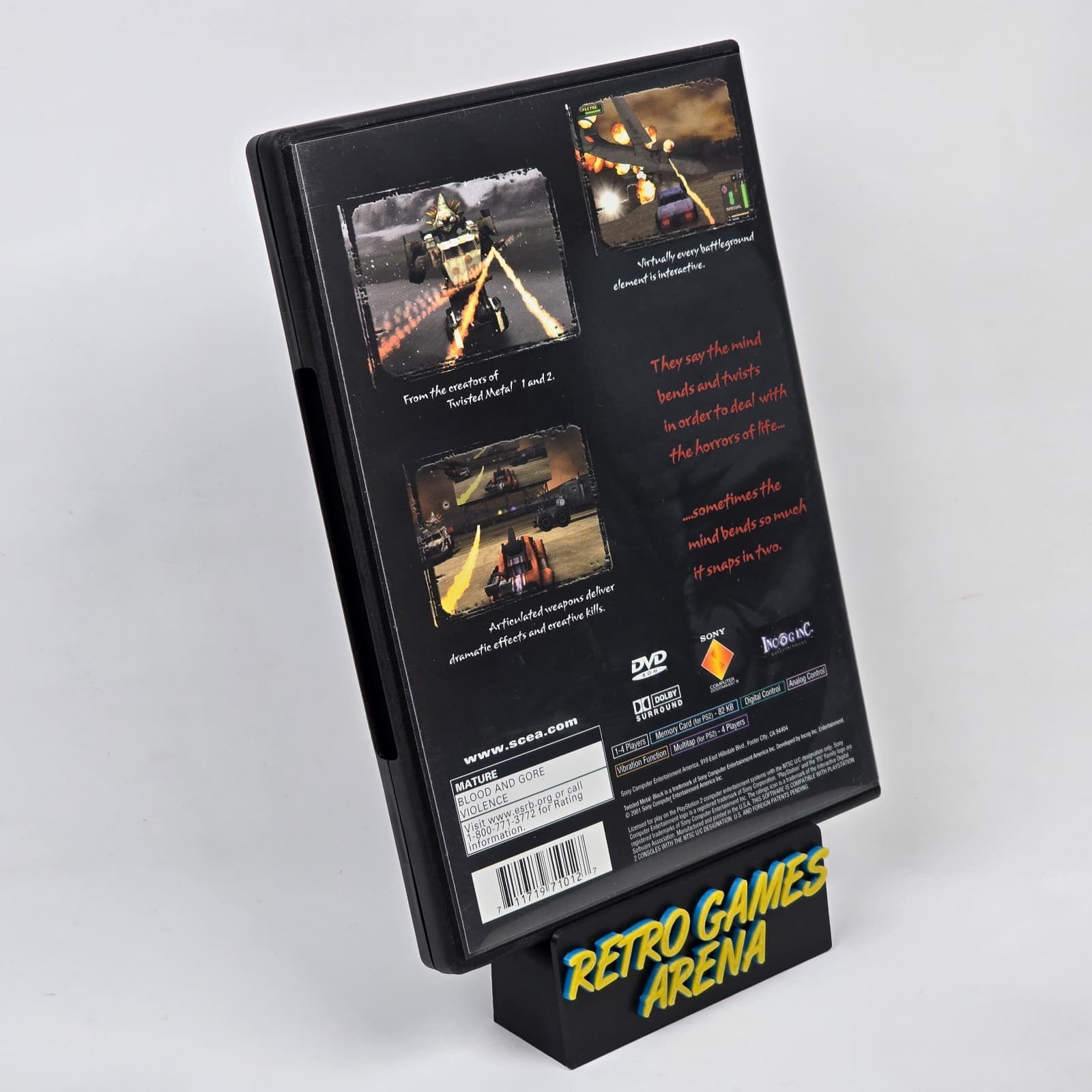 💿REFURBISHED Twisted Metal: Black (PlayStation 2 PS2) Blk Label CIB COMPLETE💿 - Thumbnail 4