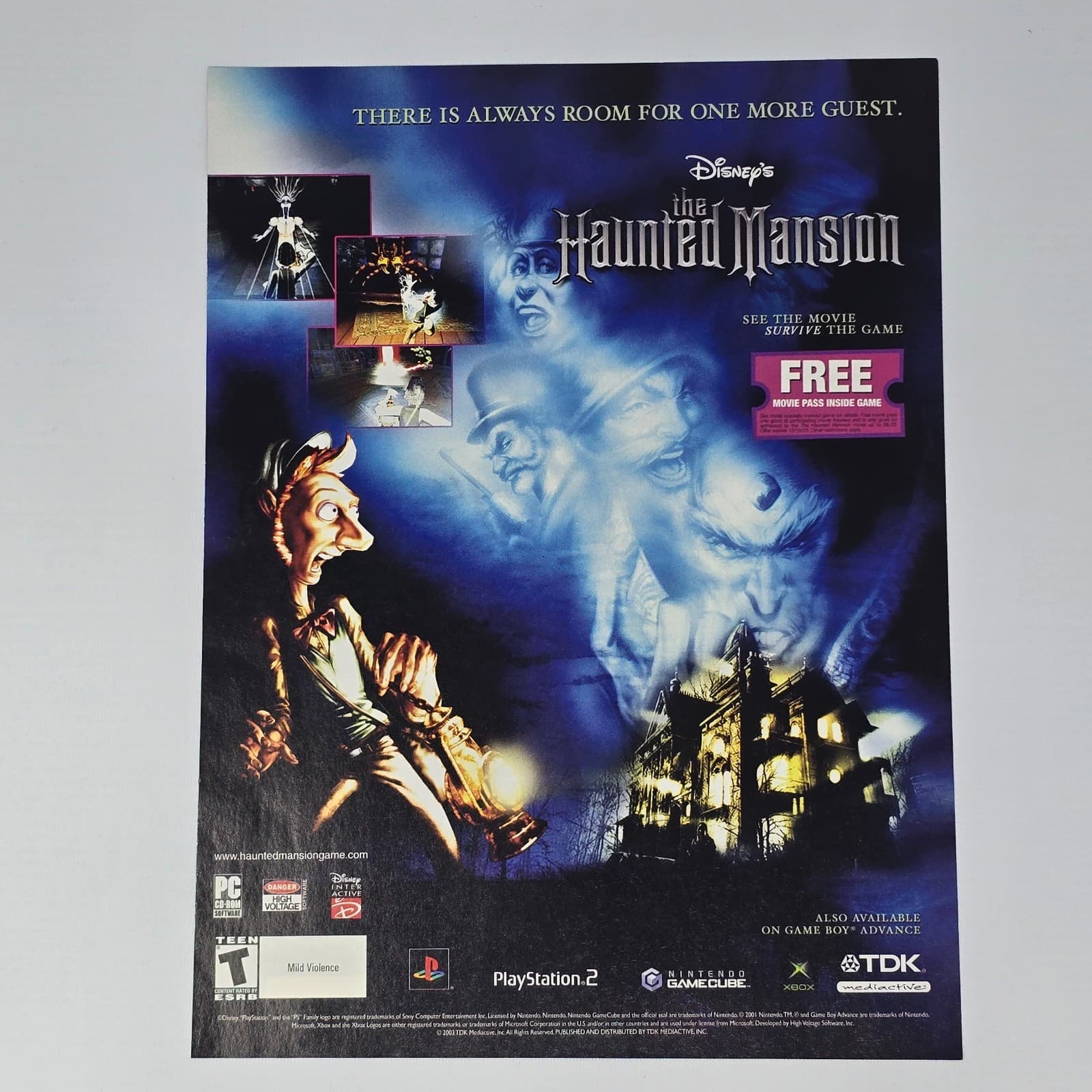 The Haunted Mansion PS2 GameCube Xbox Always Room Print Ad/Poster Promo Art