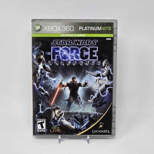 Star Wars: The Force Unleashed (Xbox 360) Platinum Hits CIB COMPLETE & TESTED