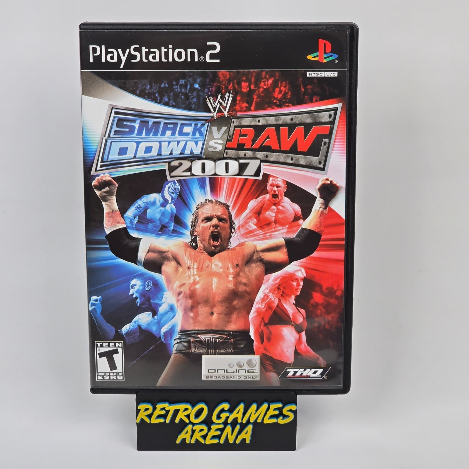 WWE Smackdown vs Raw 2007 (PlayStation 2 PS2) Black Label CIB COMPLETE