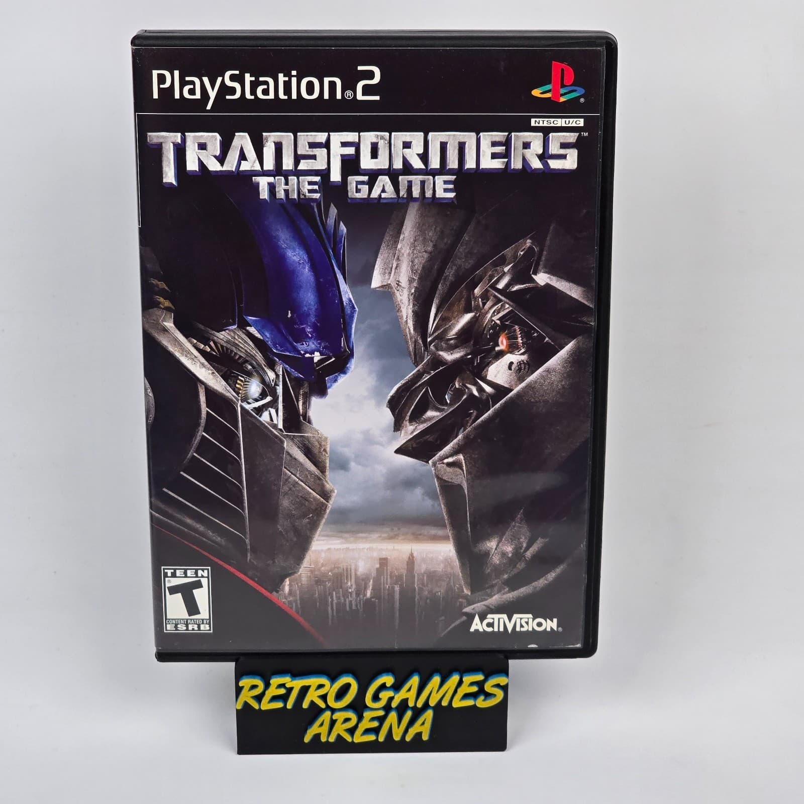 Transformers: The Game (PlayStation 2 PS2) Black Label Case & Disc
