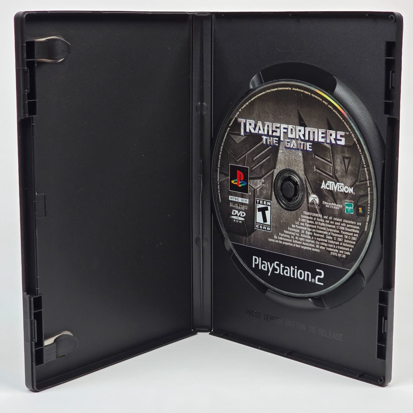 Transformers: The Game (PlayStation 2 PS2) Black Label Case & Disc - Thumbnail 2