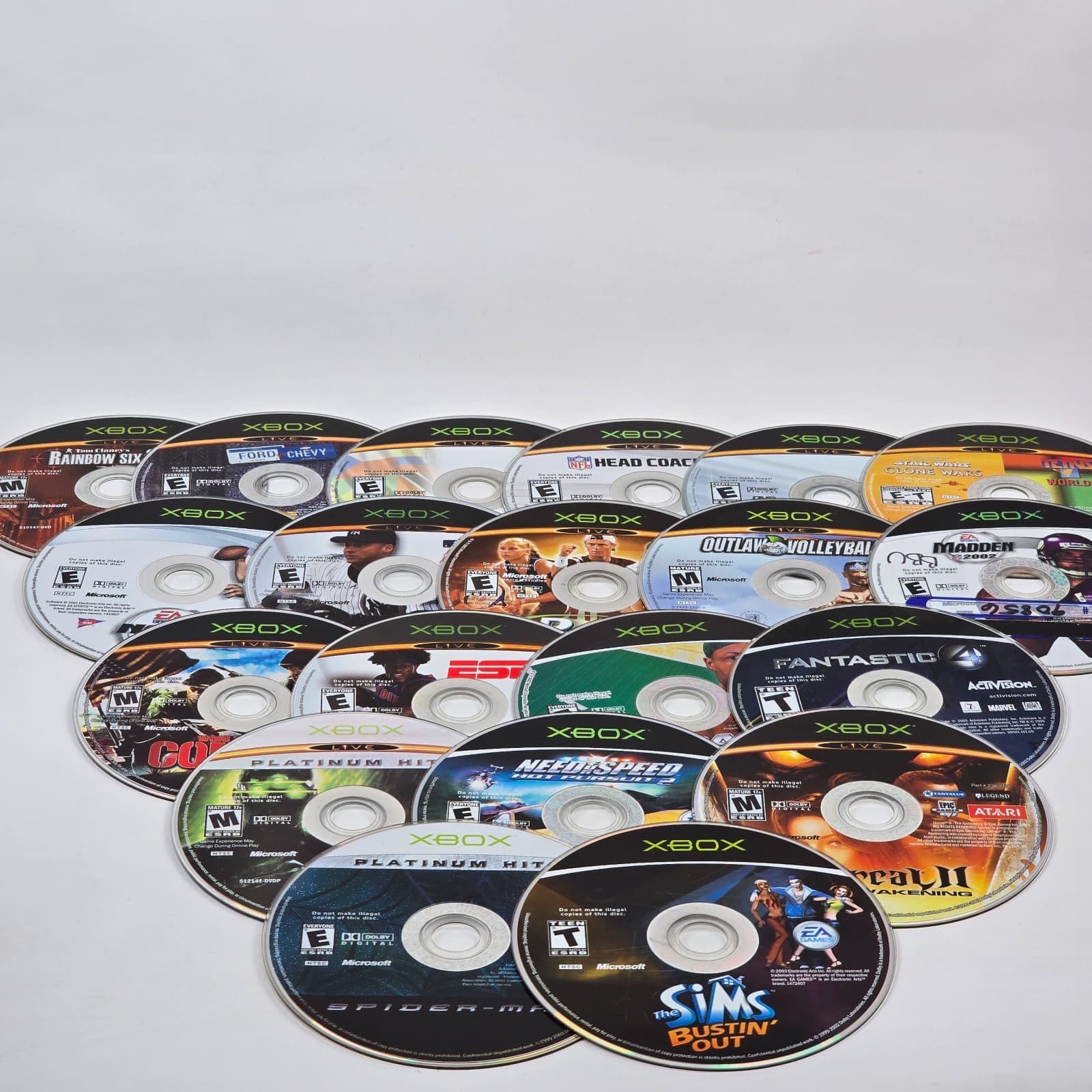 Lot of 100x Loose Original Xbox Discs LOT E (UNTESTED) Some will need resurfaced - Thumbnail 5