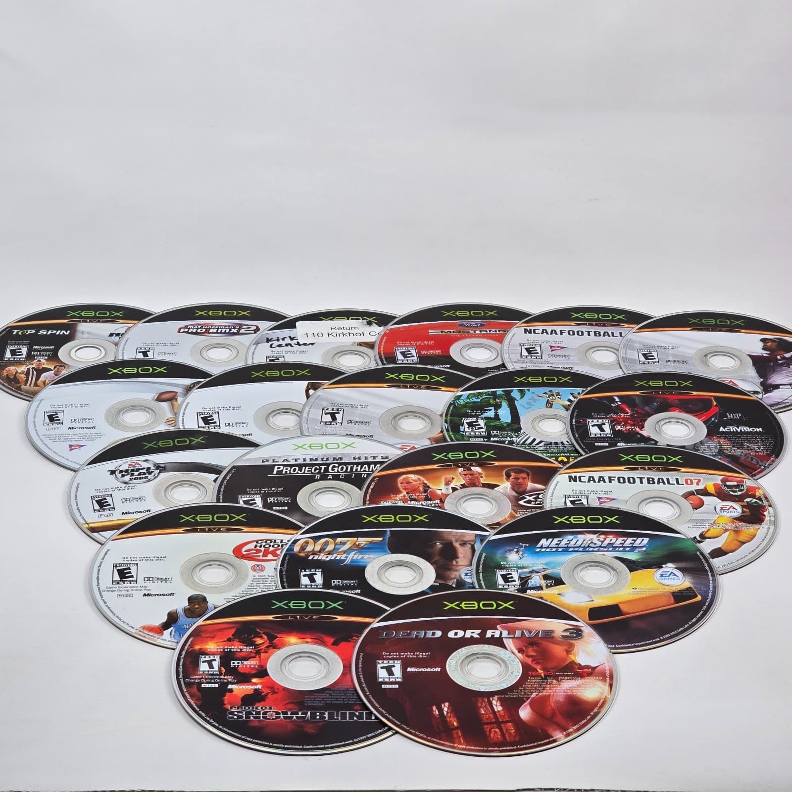 Lot of 100x Loose Original Xbox Discs LOT E (UNTESTED) Some will need resurfaced - Thumbnail 6