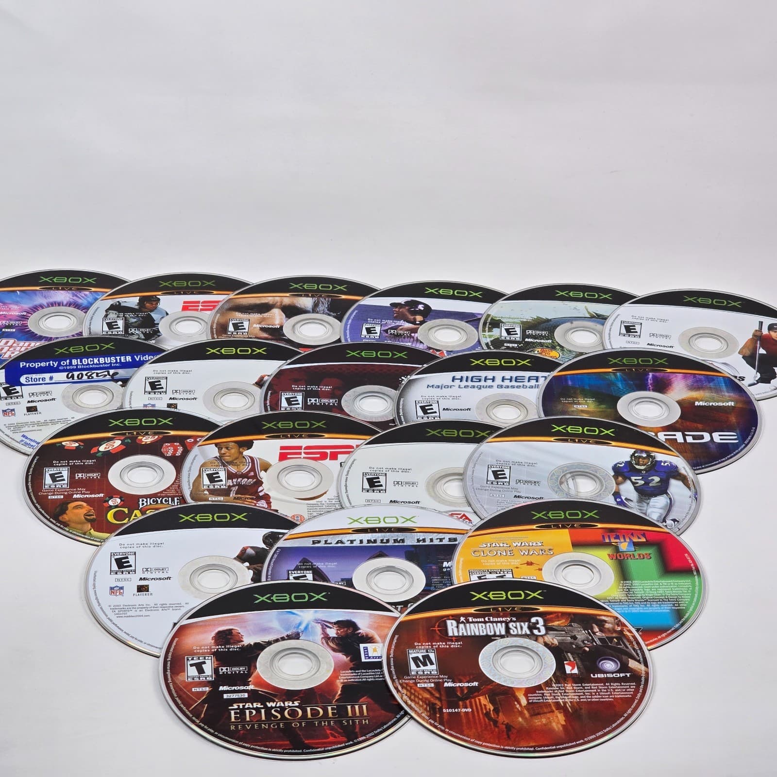 Lot of 100x Loose Original Xbox Discs LOT E (UNTESTED) Some will need resurfaced - Thumbnail 4