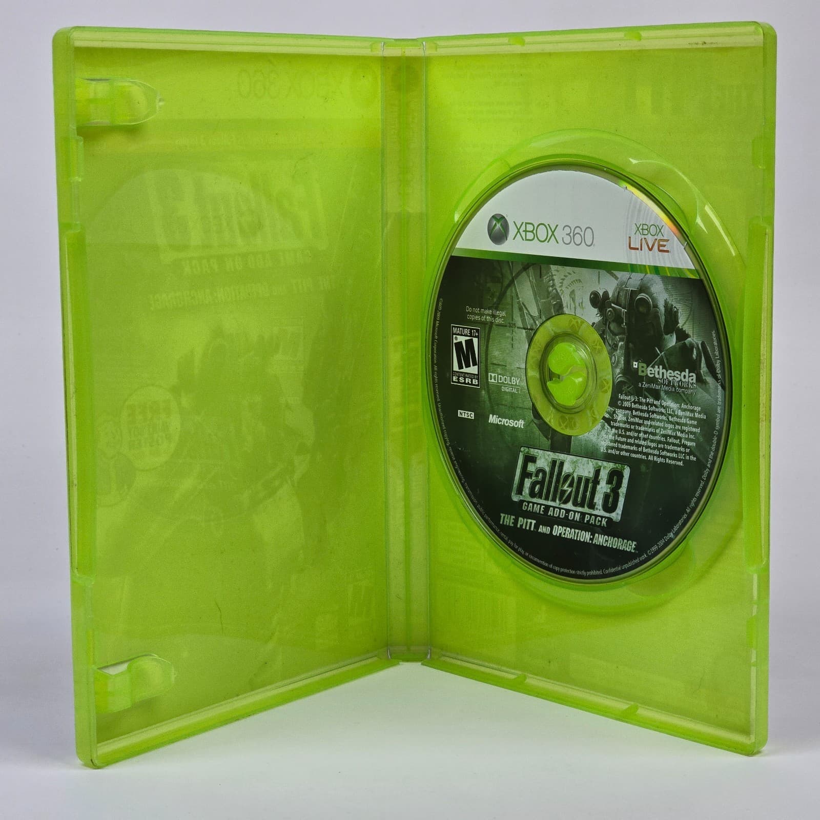Fallout 3 Game Add-On Pack The Pitt & Operation Anchorage (Xbox 360) Case & Disc - Thumbnail 2