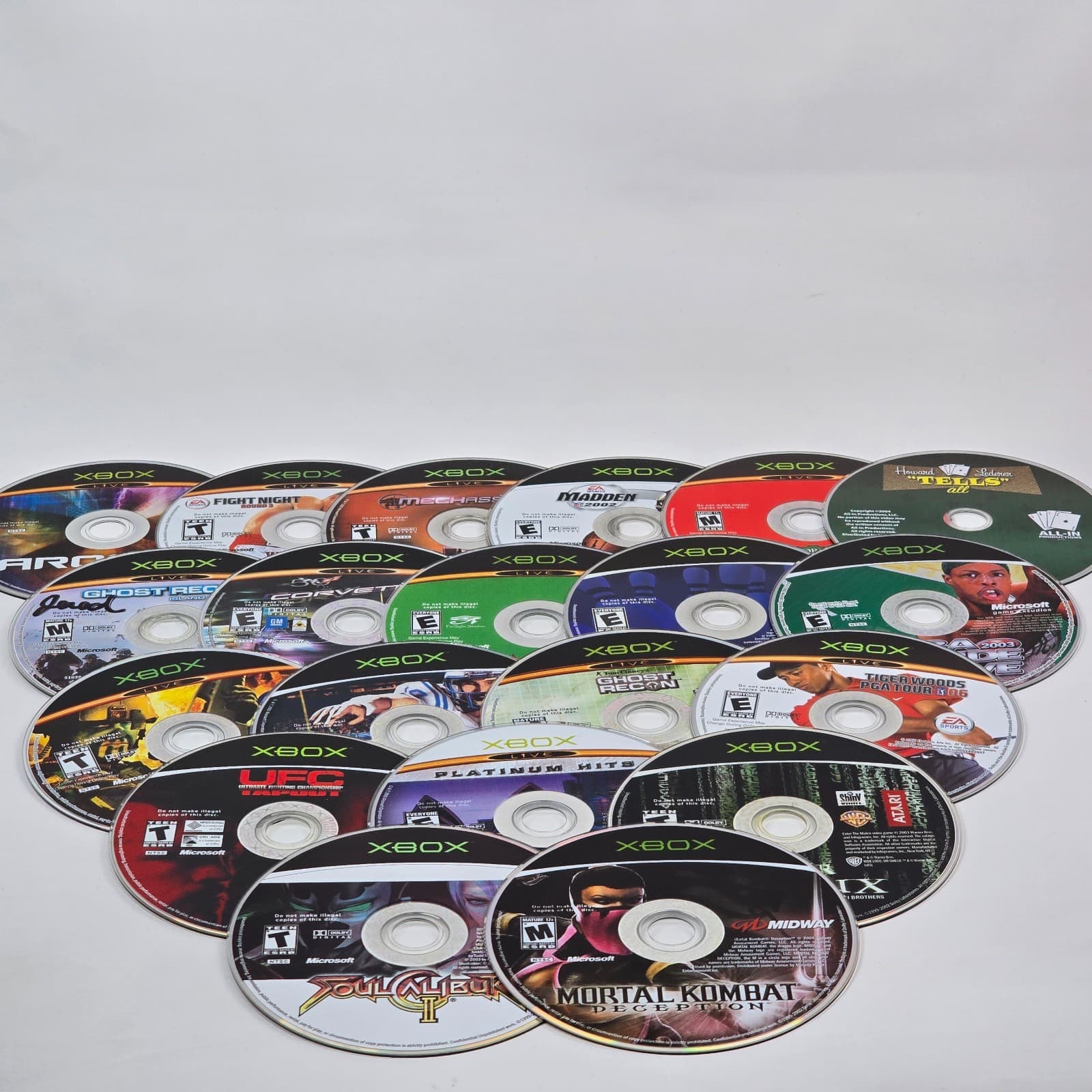 Lot of 100x Loose Original Xbox Discs LOT E (UNTESTED) Some will need resurfaced - Thumbnail 3