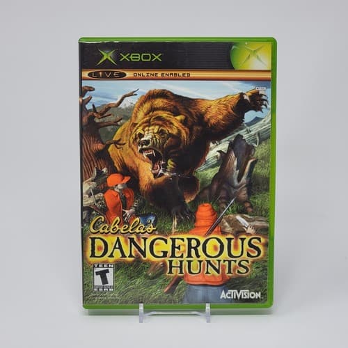 Cabela's Dangerous Hunts (Original Xbox) Black Label CIB COMPLETE & TESTED