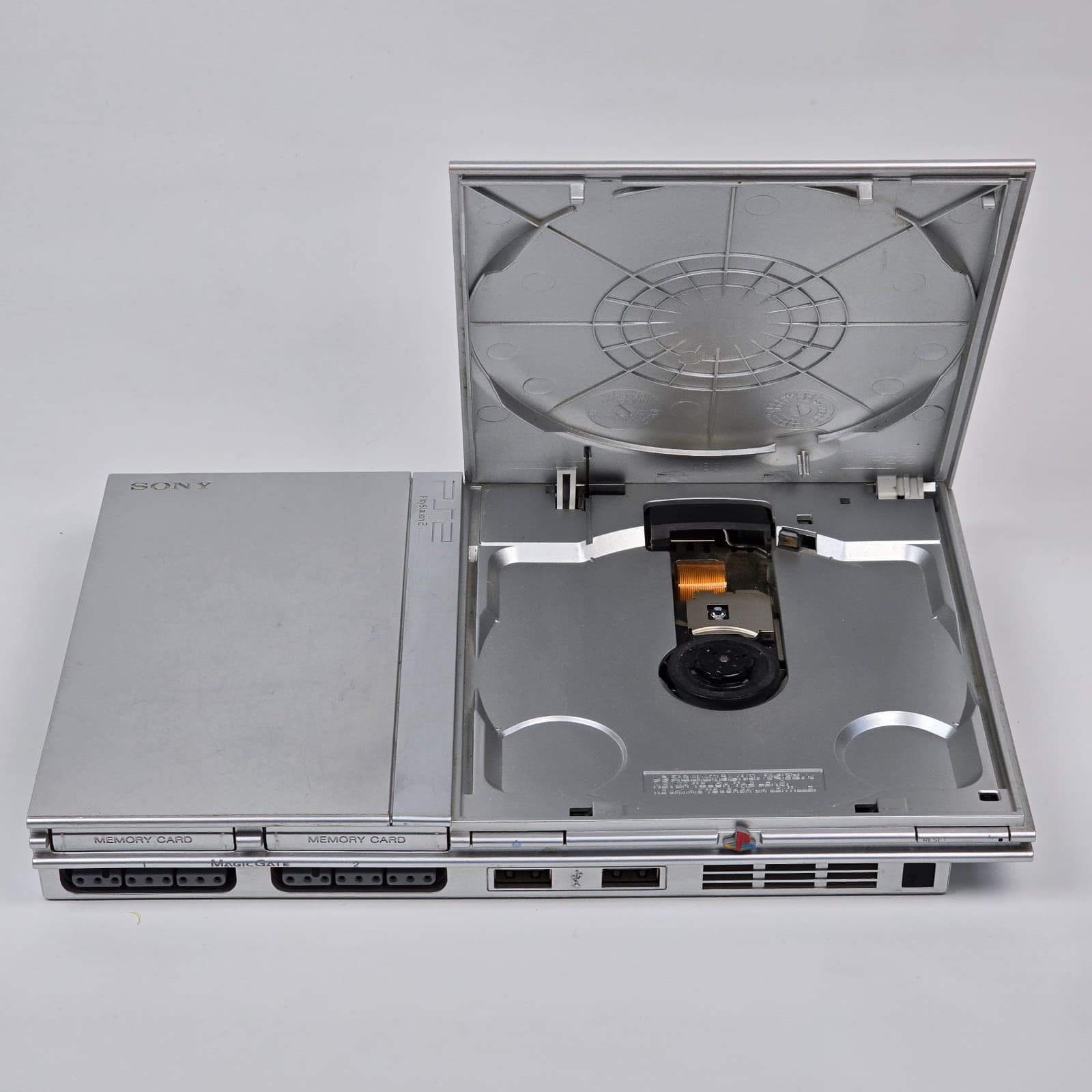 PlayStation 2 PS2 Slim Silver SCPH-77001 Console Only CLEANED & TESTED - Thumbnail 3