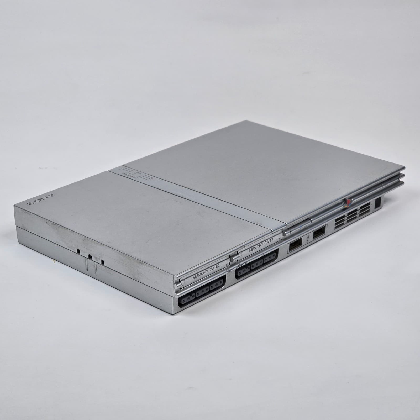 PlayStation 2 PS2 Slim Silver SCPH-77001 Console Only CLEANED & TESTED - Thumbnail 4