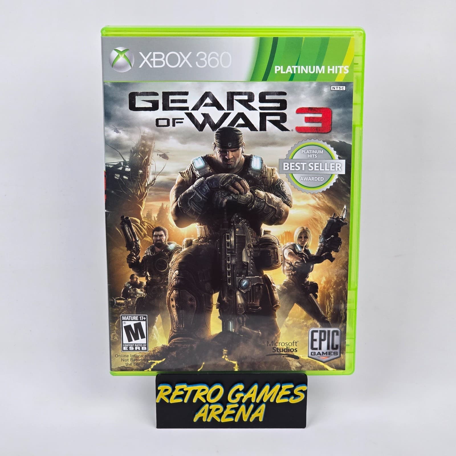 Gears of War 3 (Xbox 360) Platinum Hits CIB COMPLETE