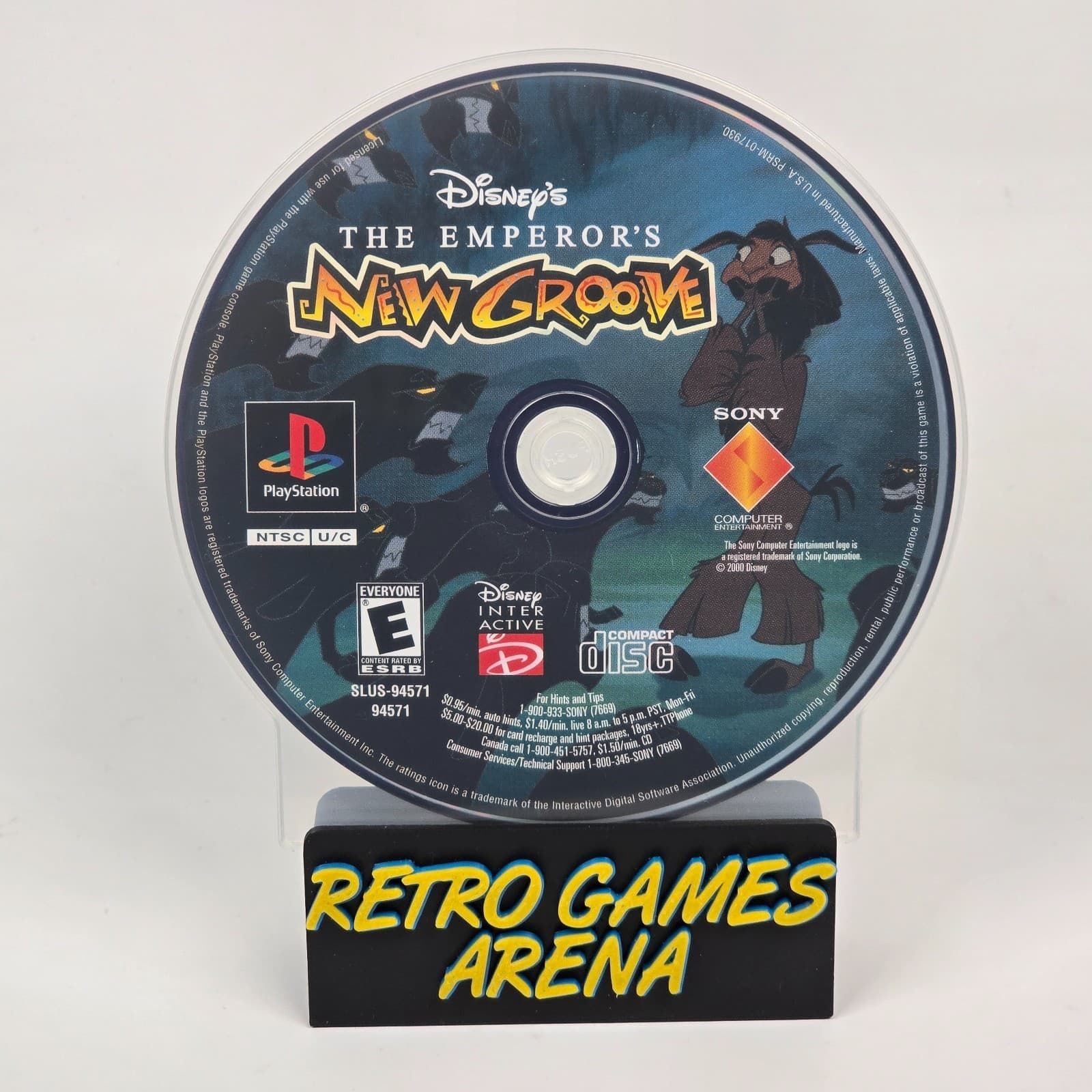 The Emperor's New Groove (PlayStation 1 PS1) Disc