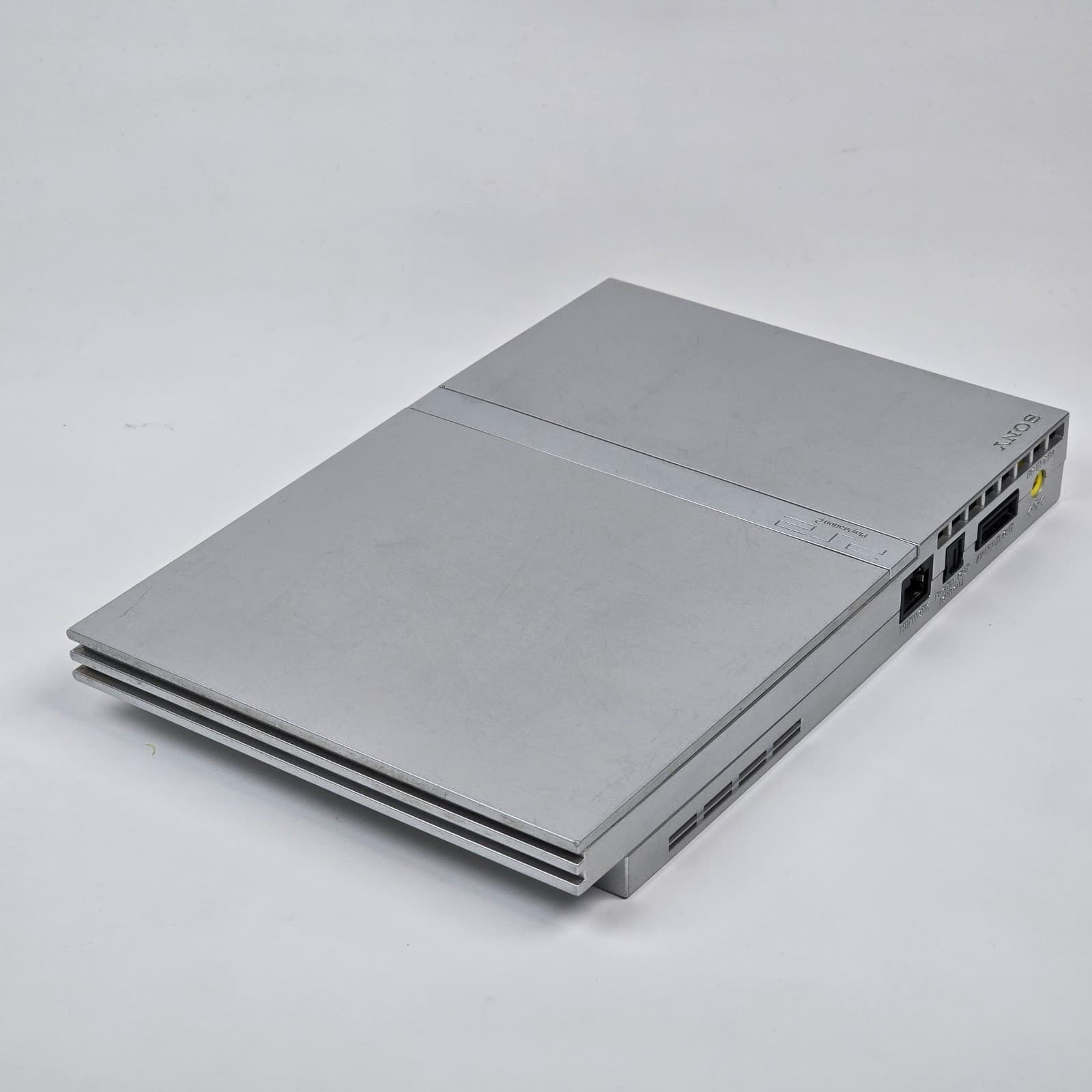 PlayStation 2 PS2 Slim Silver SCPH-77001 Console Only CLEANED & TESTED - Thumbnail 5