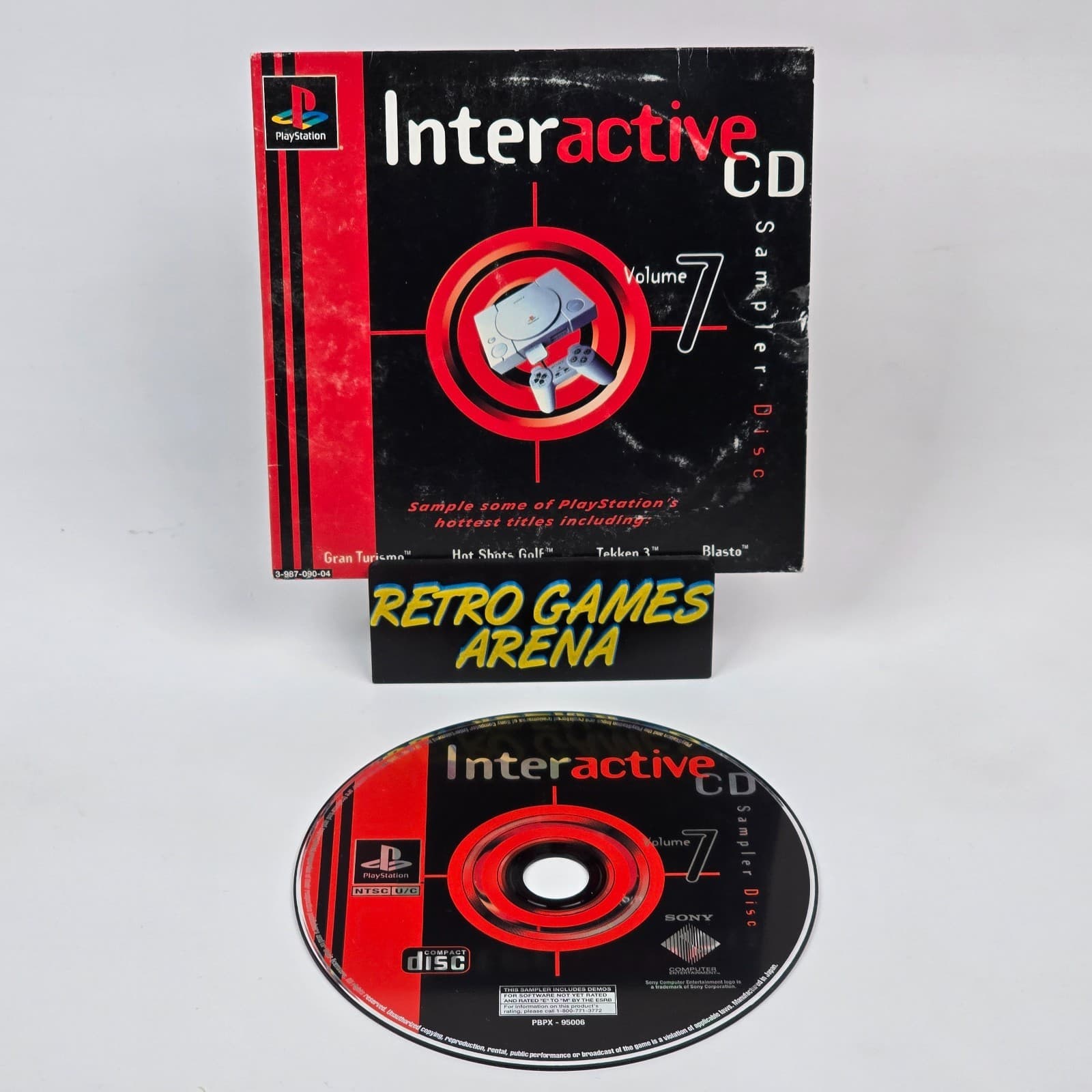 Interactive CD Sampler Disc Volume 7 (PlayStation 1 PS1) CIB COMPLETE