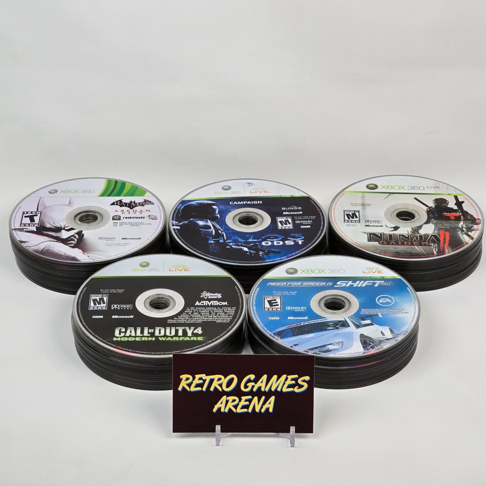 Lot of 100x Loose Xbox 360 Discs LOT C (UNTESTED) Some will need resurfaced
