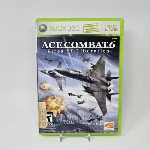Ace Combat 6: Fires of Liberation (Xbox 360) Case & Disc TESTED