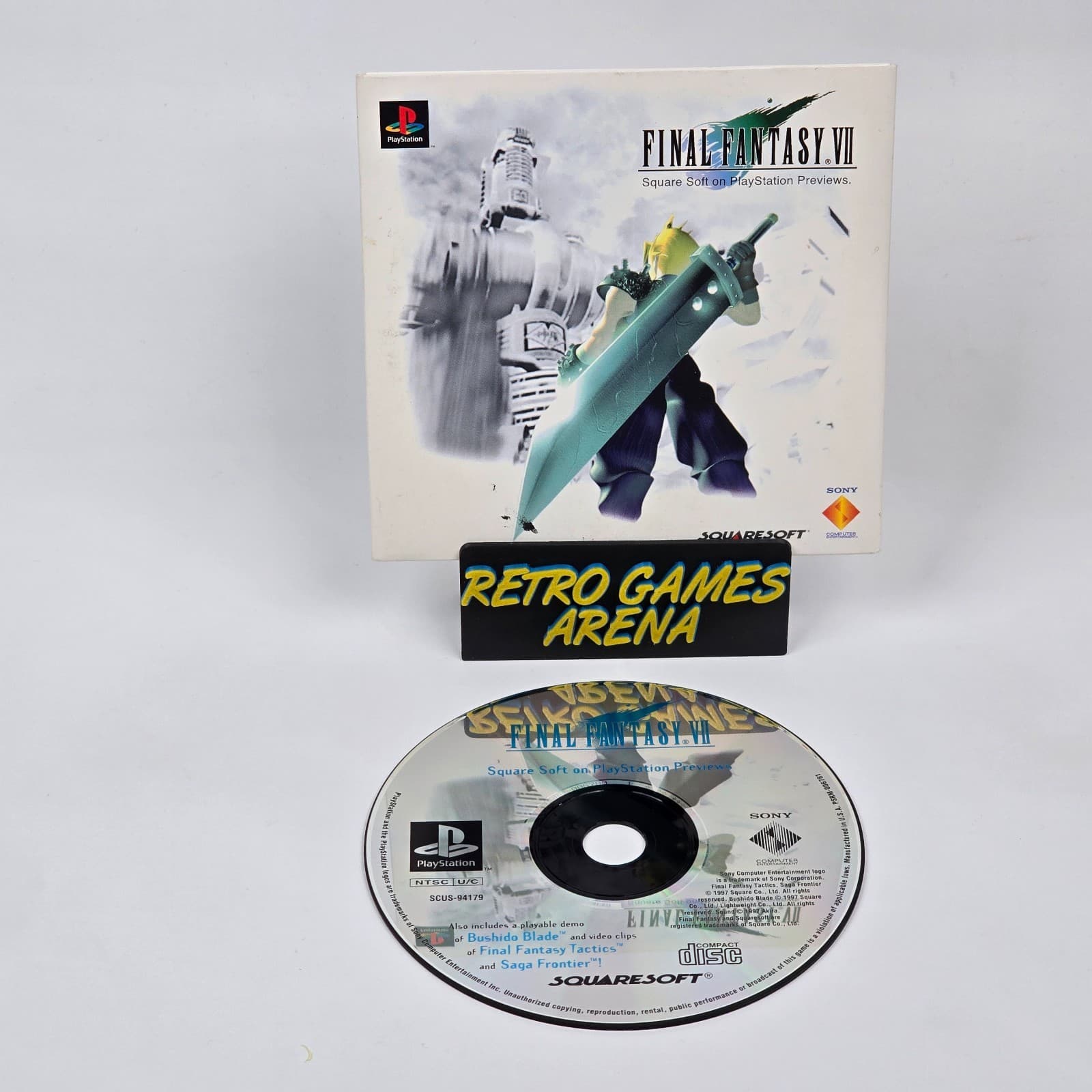 Final Fantasy VII 7: Square Soft Previews Demo (PlayStation 1 PS1) CIB COMPLETE