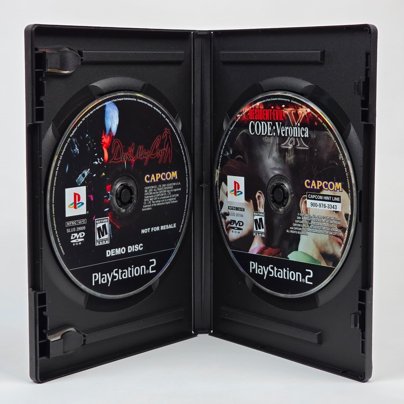 Resident Evil Code: Veronica X (PlayStation 2 PS2) Case & Discs - Thumbnail 2