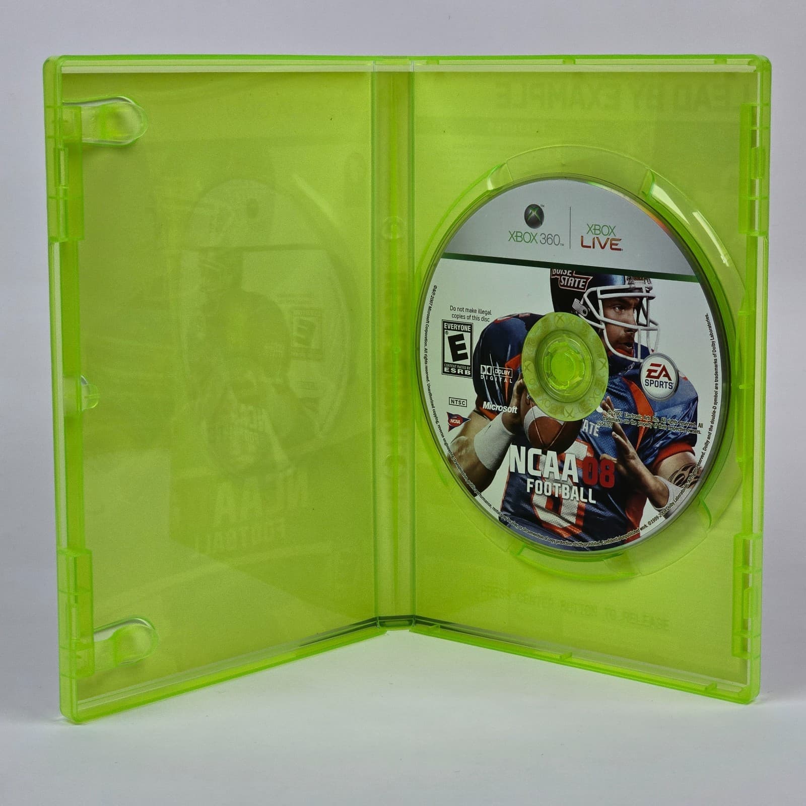 NCAA Football 08 (Xbox 360) Case & Disc - Thumbnail 2