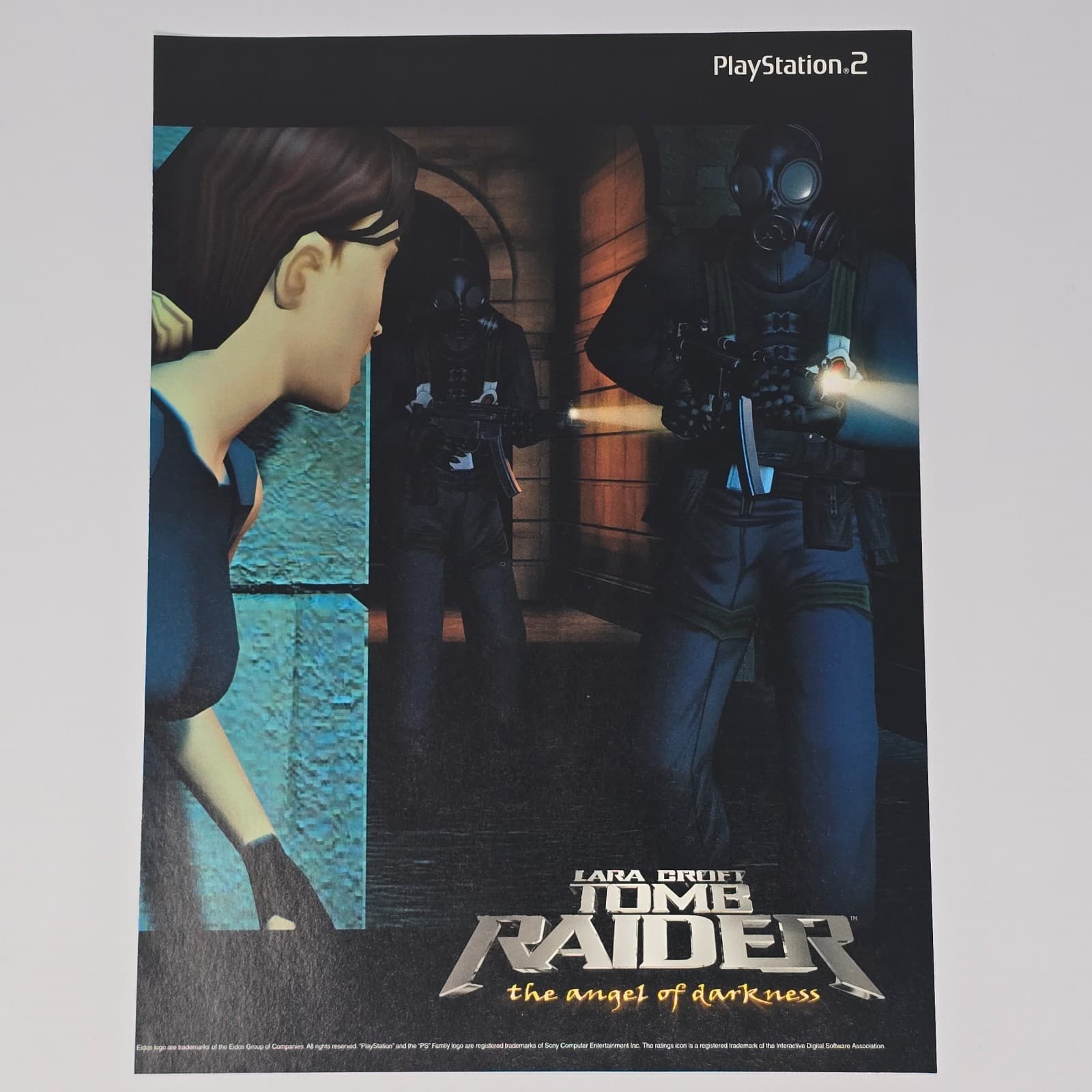 Tomb Raider The Angel of Darkness PS2 Peek Print Ad/Poster Promo Art