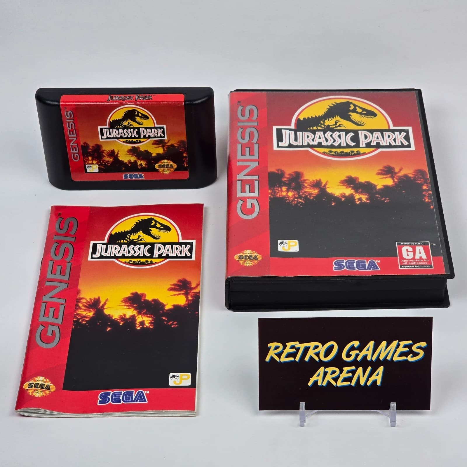 Jurassic Park (Sega Genesis) CIB COMPLETE & TESTED
