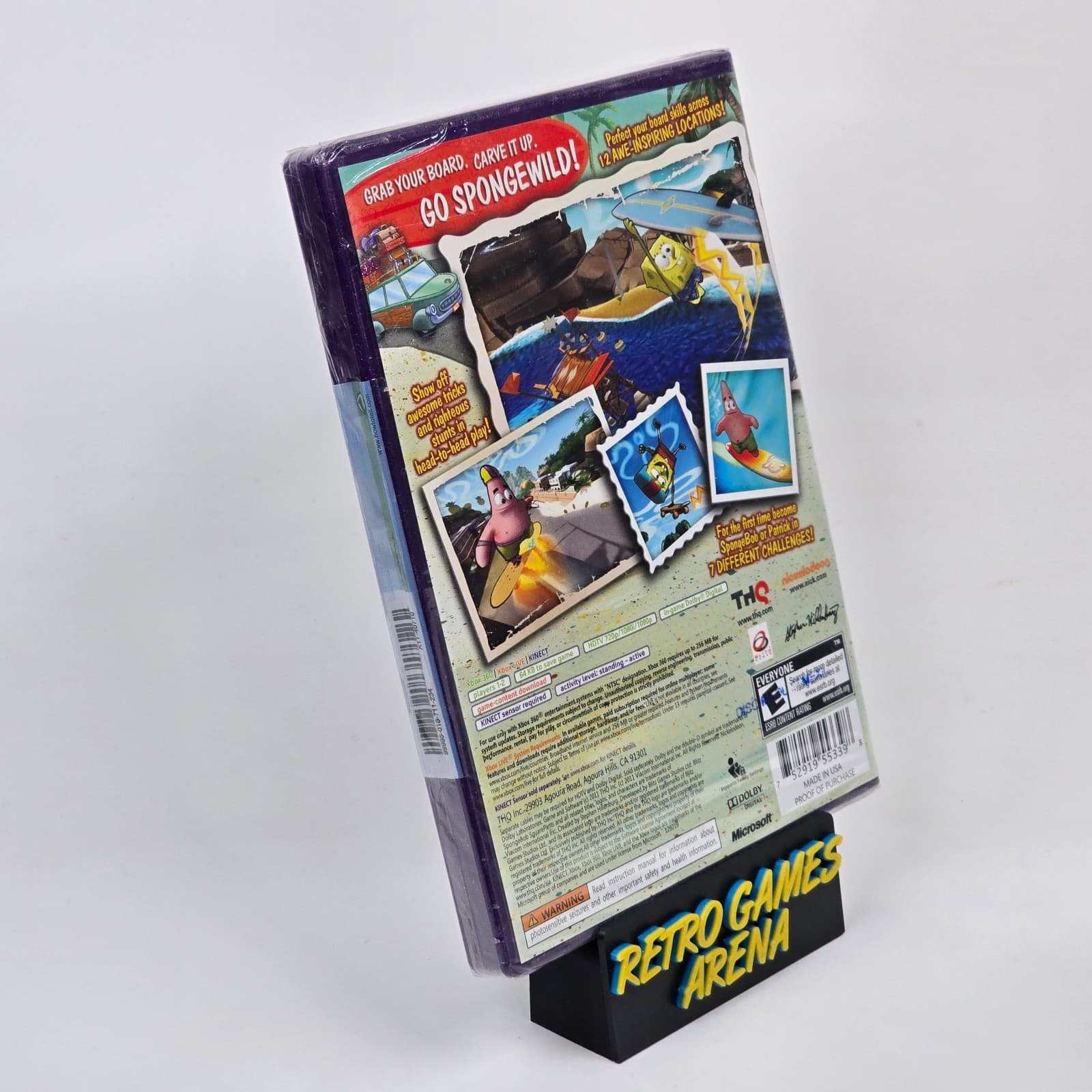 SpongeBob's Surf & Skate Roadtrip (Xbox 360) BRAND NEW FACTORY SEALED - Thumbnail 2
