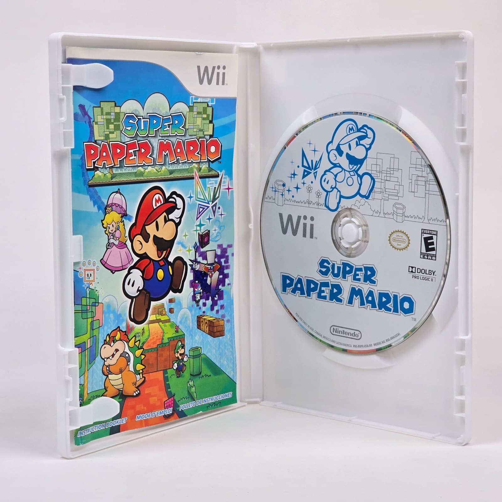 Super Paper Mario (Nintendo Wii) Selects CIB COMPLETE - Thumbnail 2