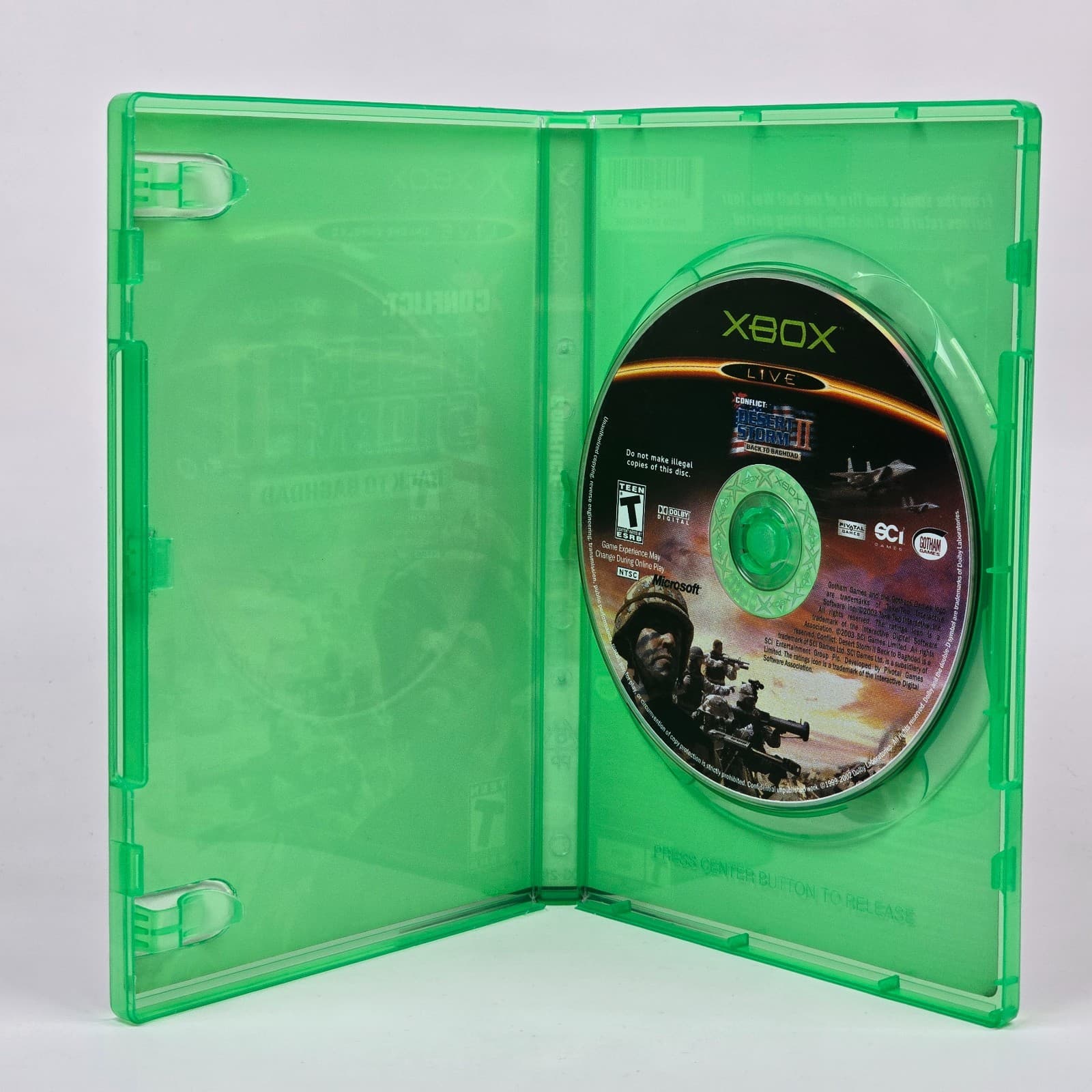 Conflict: Desert Storm II 2 Back to Baghdad (Original Xbox) Case & Disc TESTED - Thumbnail 2
