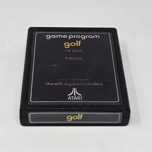 Golf (Atari 2600) Text Label CLEANED & TESTED