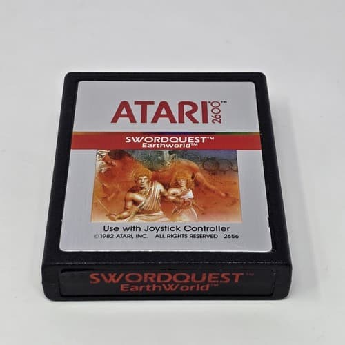 Swordquest: EarthWorld Earth World (Atari 2600) CLEANED & TESTED