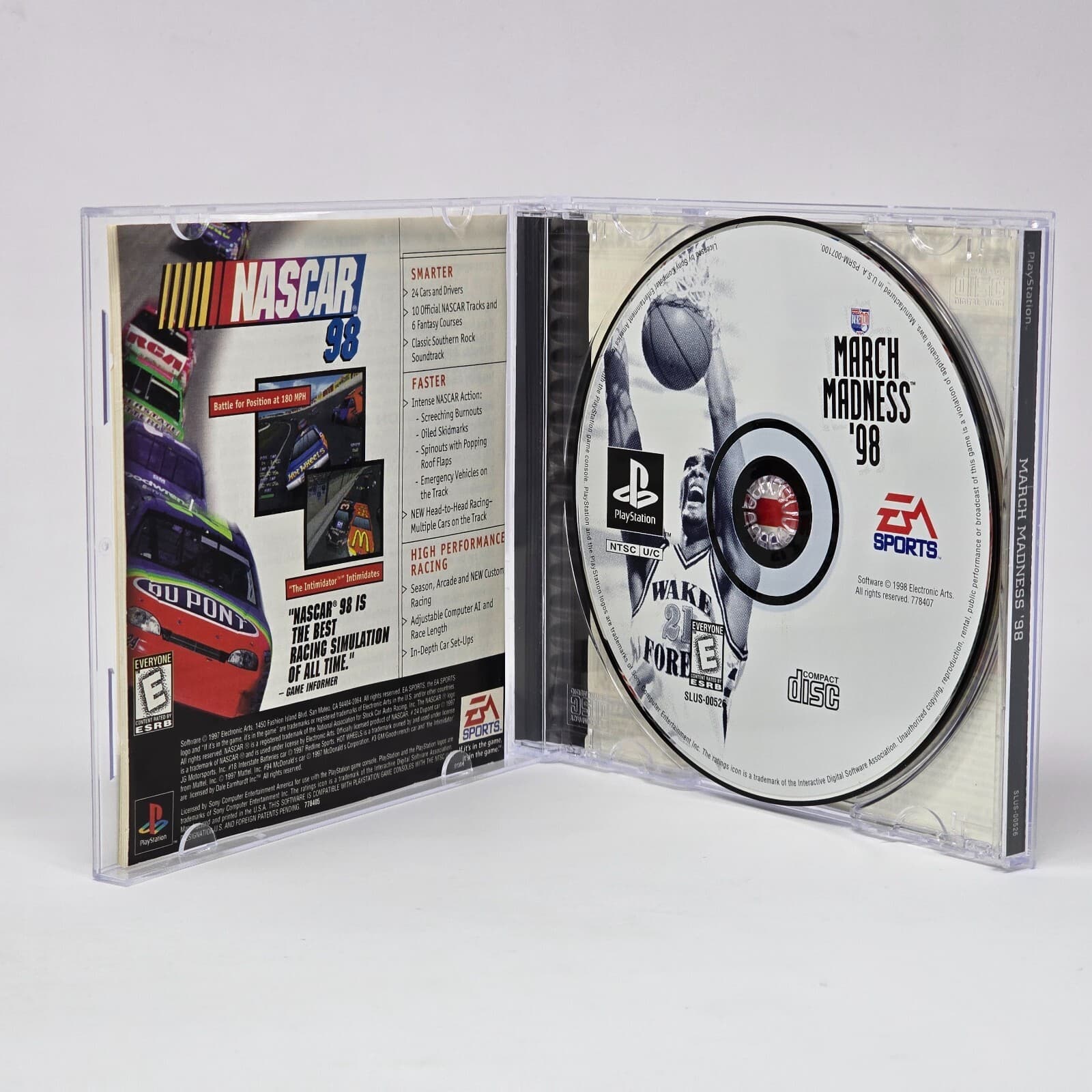 March Madness 98 NCAA Basketball (PlayStation 1 PS1) CIB COMPLETE & TESTED - Thumbnail 2