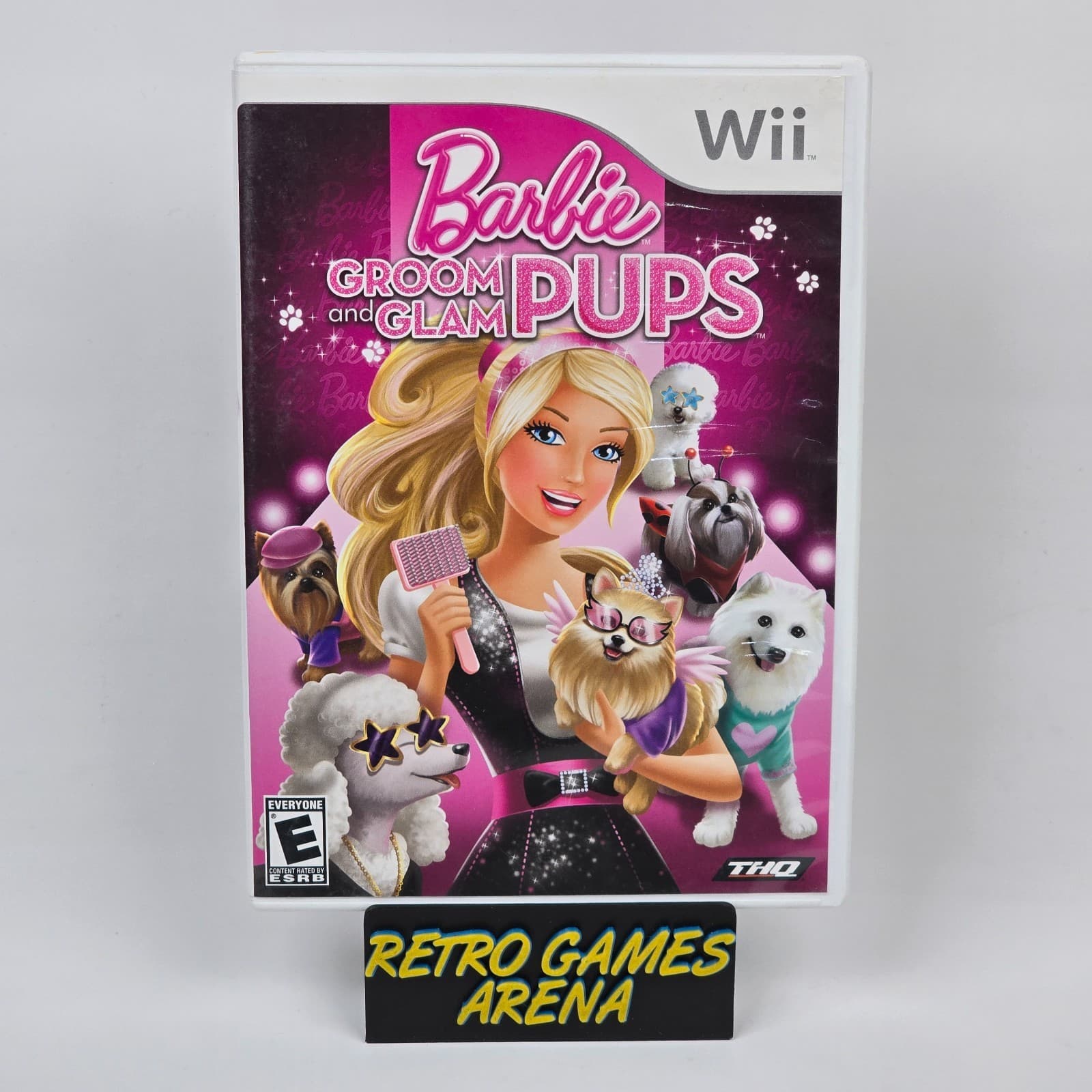 Barbie: Groom and Glam Pups (Nintendo Wii) Case & Disc